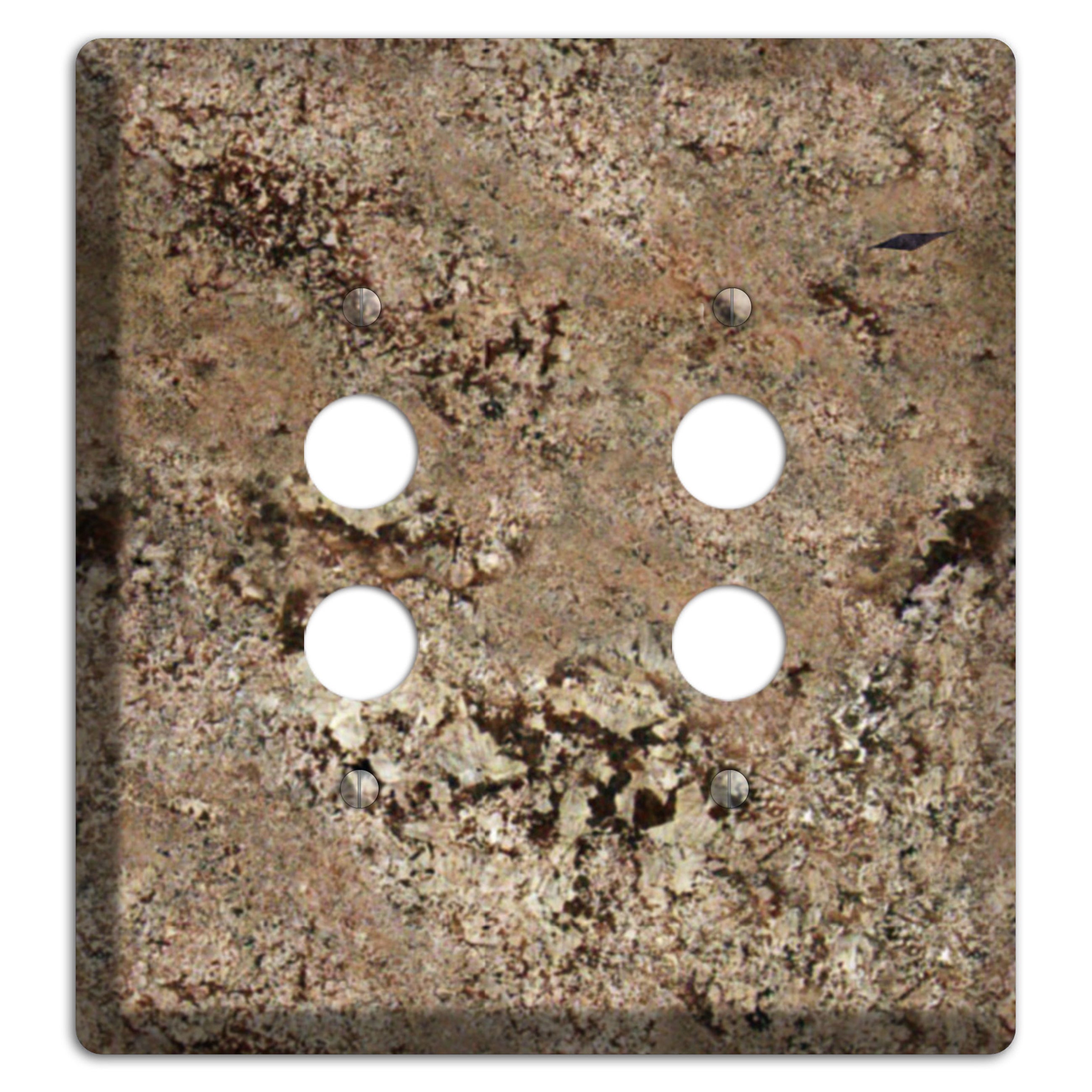 Crema Bordeaux Granite 2 Pushbutton Wallplate
