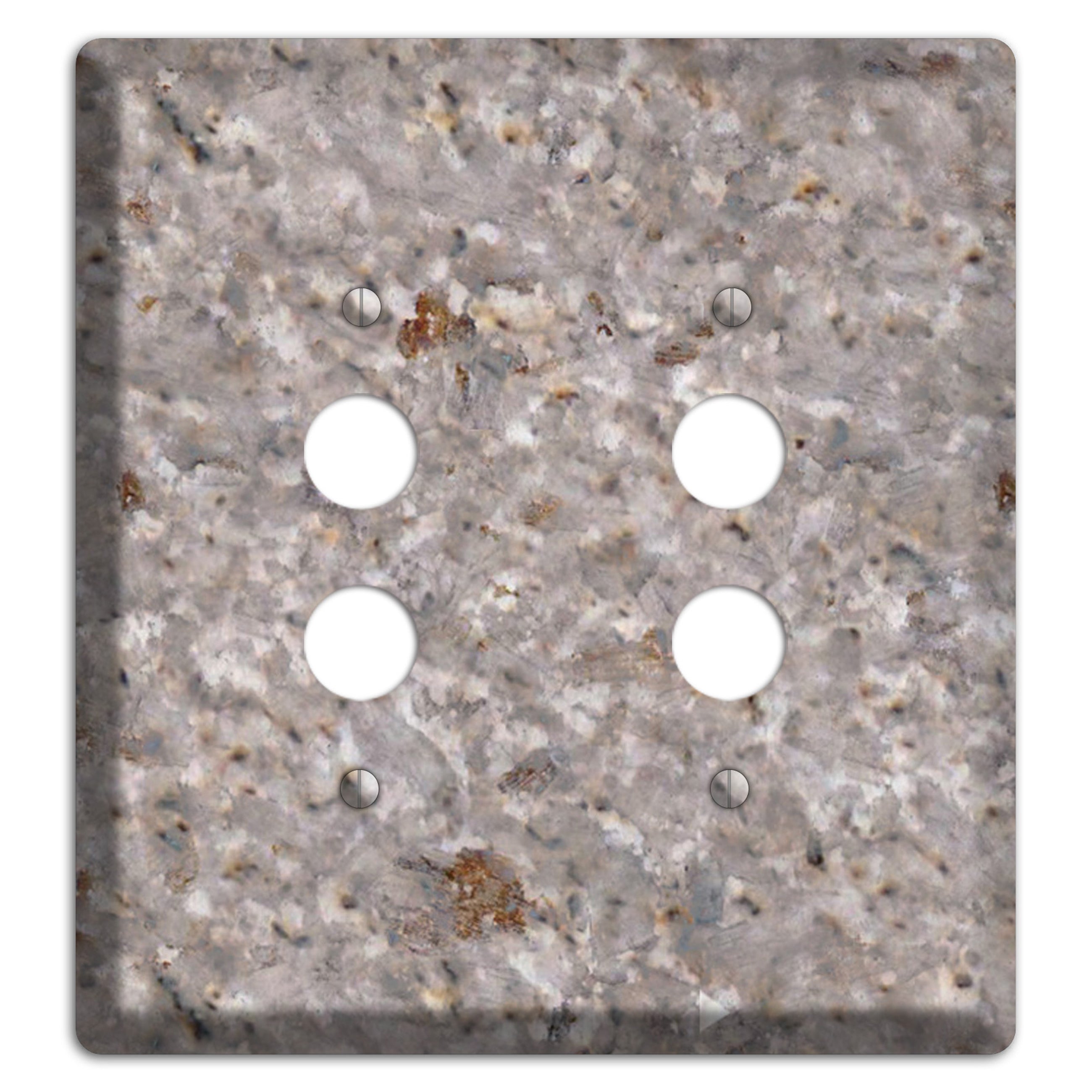Kashmir White Granite 2 Pushbutton Wallplate