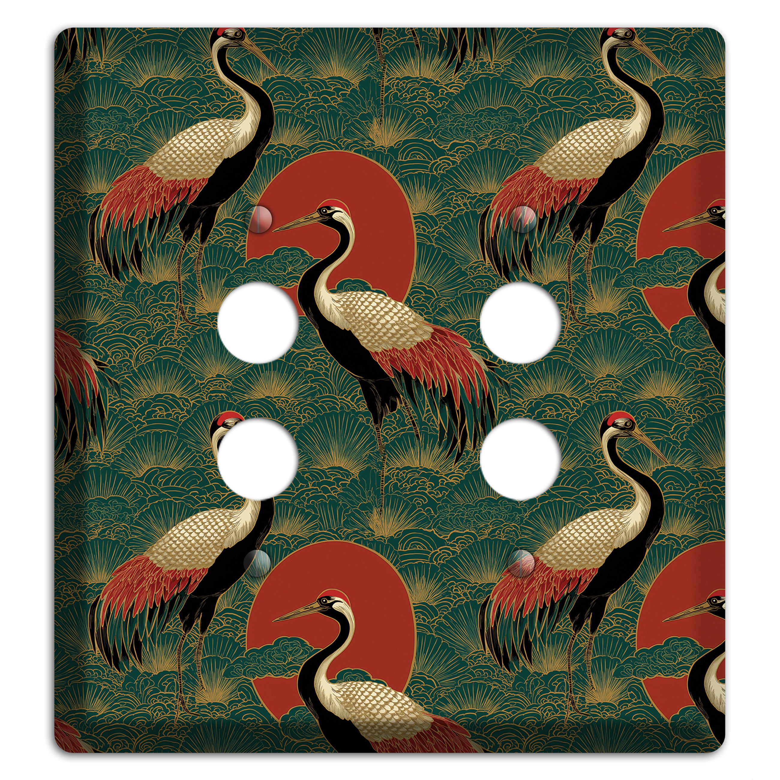 Jade Sun Sentinels 2 Pushbutton Wallplate