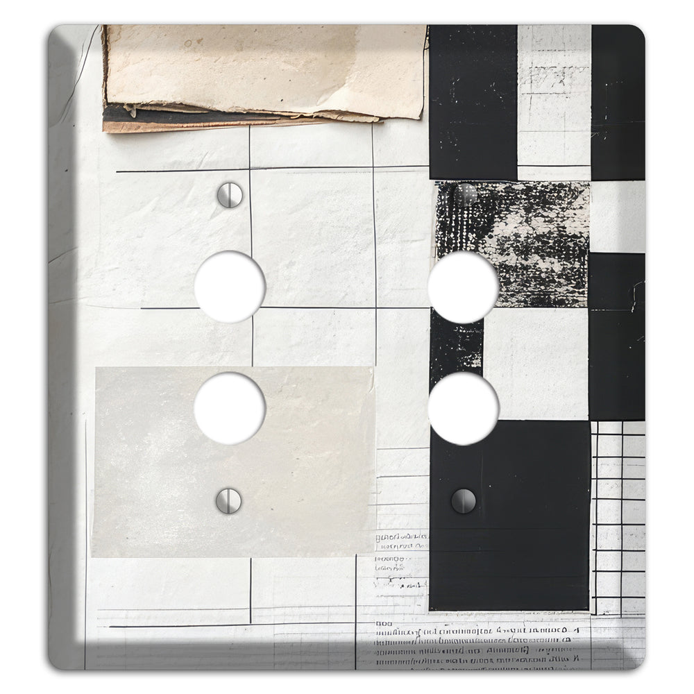Torn Ledger Fragments 2 Pushbutton Wallplate