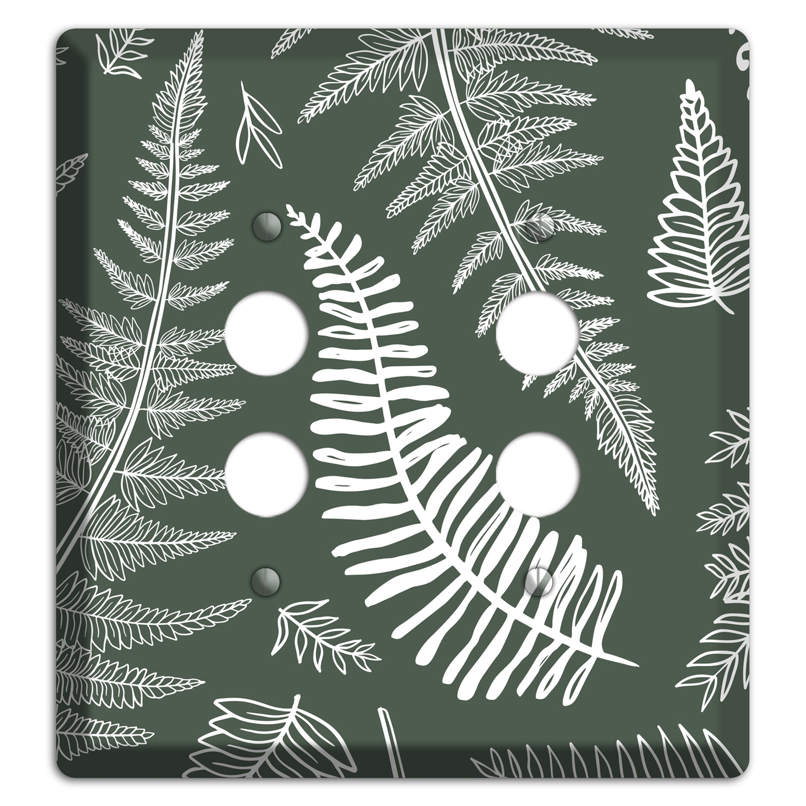 Forest Floor Etching 2 Pushbutton Wallplate