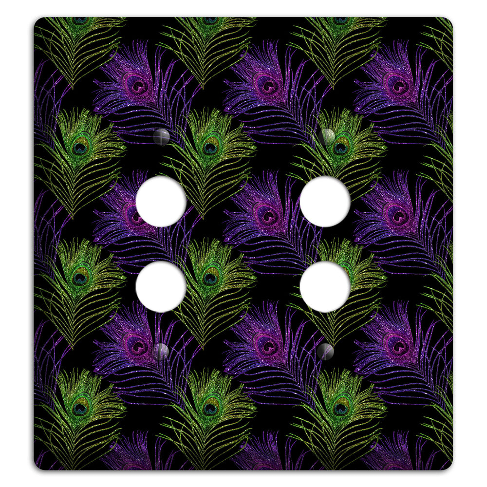Feathers of the F√™te 2 Pushbutton Wallplate
