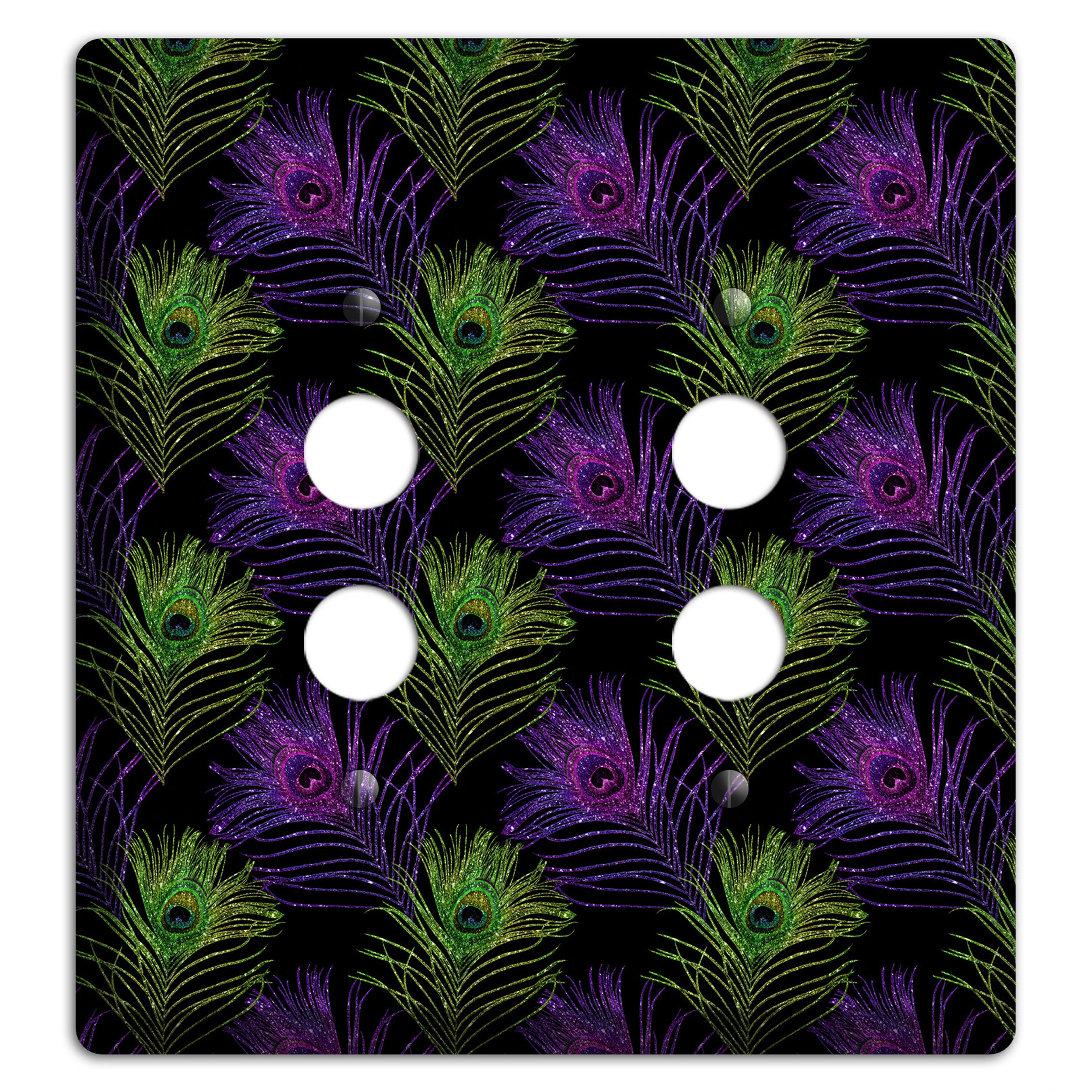 Feathers of the Fête 2 Pushbutton Wallplate
