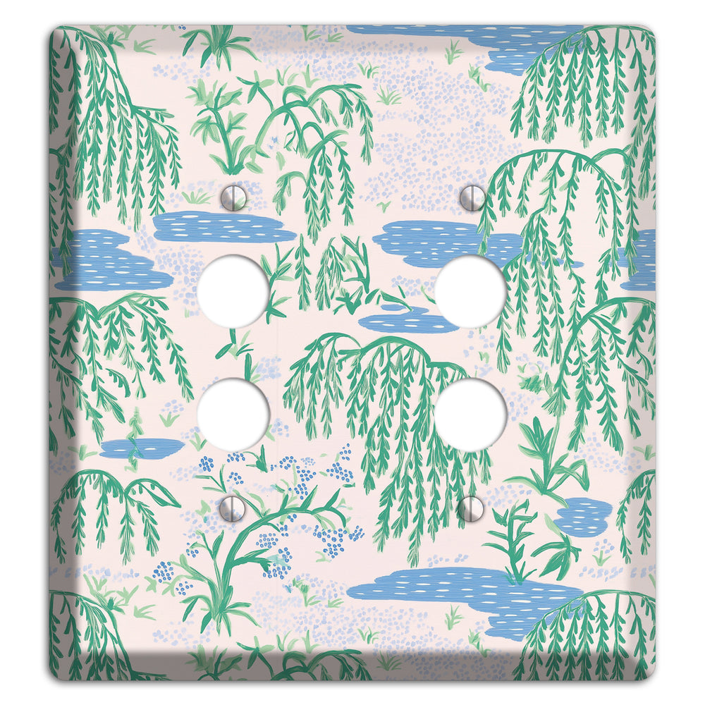 Willow & Still Water 2 Pushbutton Wallplate