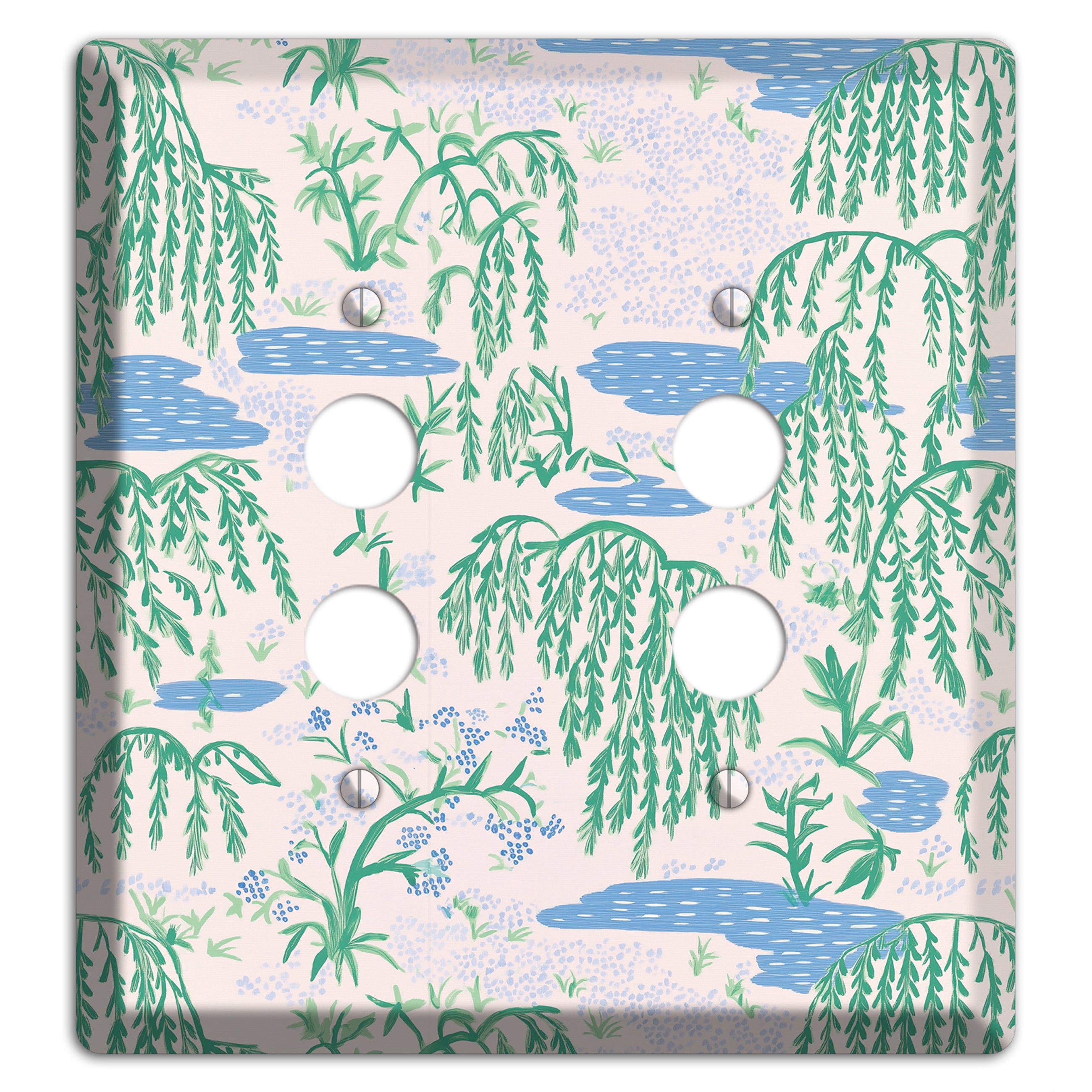 Willow & Still Water 2 Pushbutton Wallplate