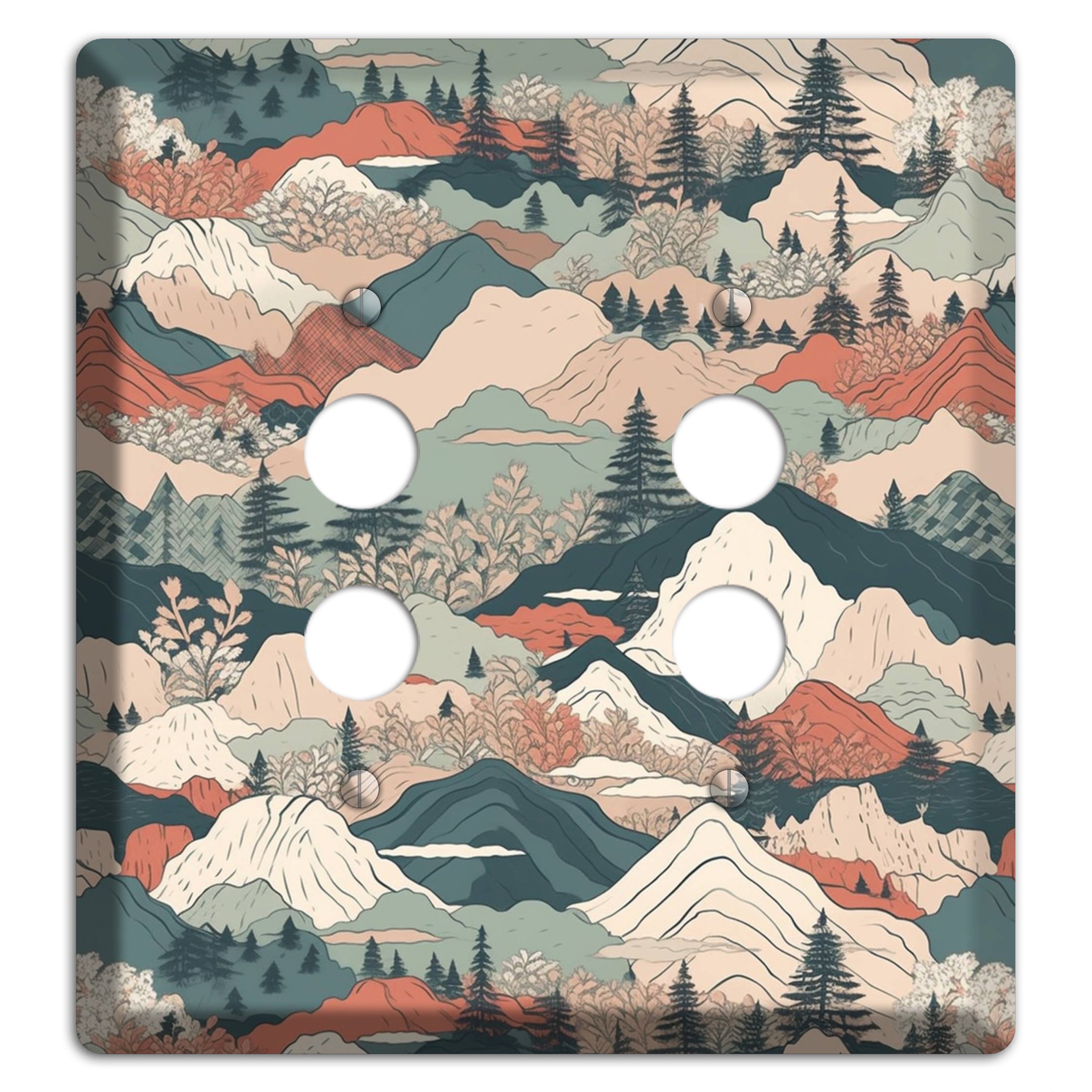 Alpine Paper Trail 2 Pushbutton Wallplate