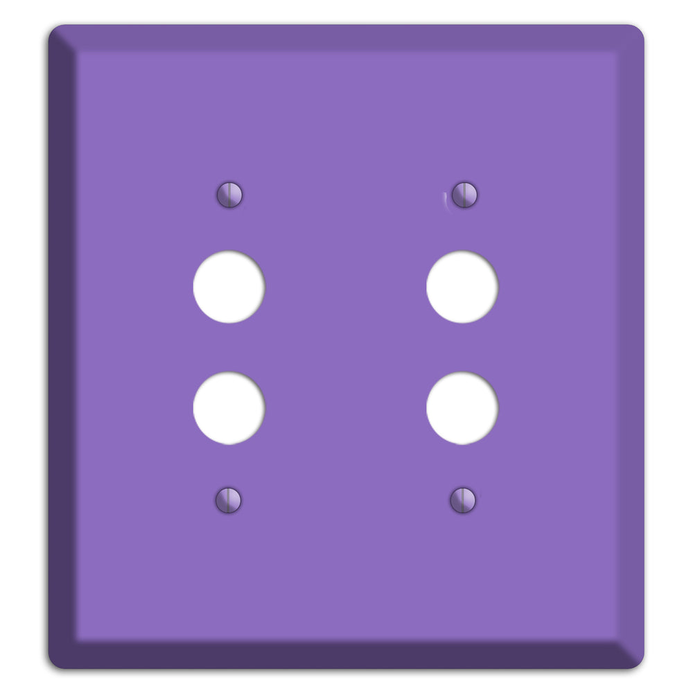 Baxter Violet Bloom 2 Pushbutton Wallplate