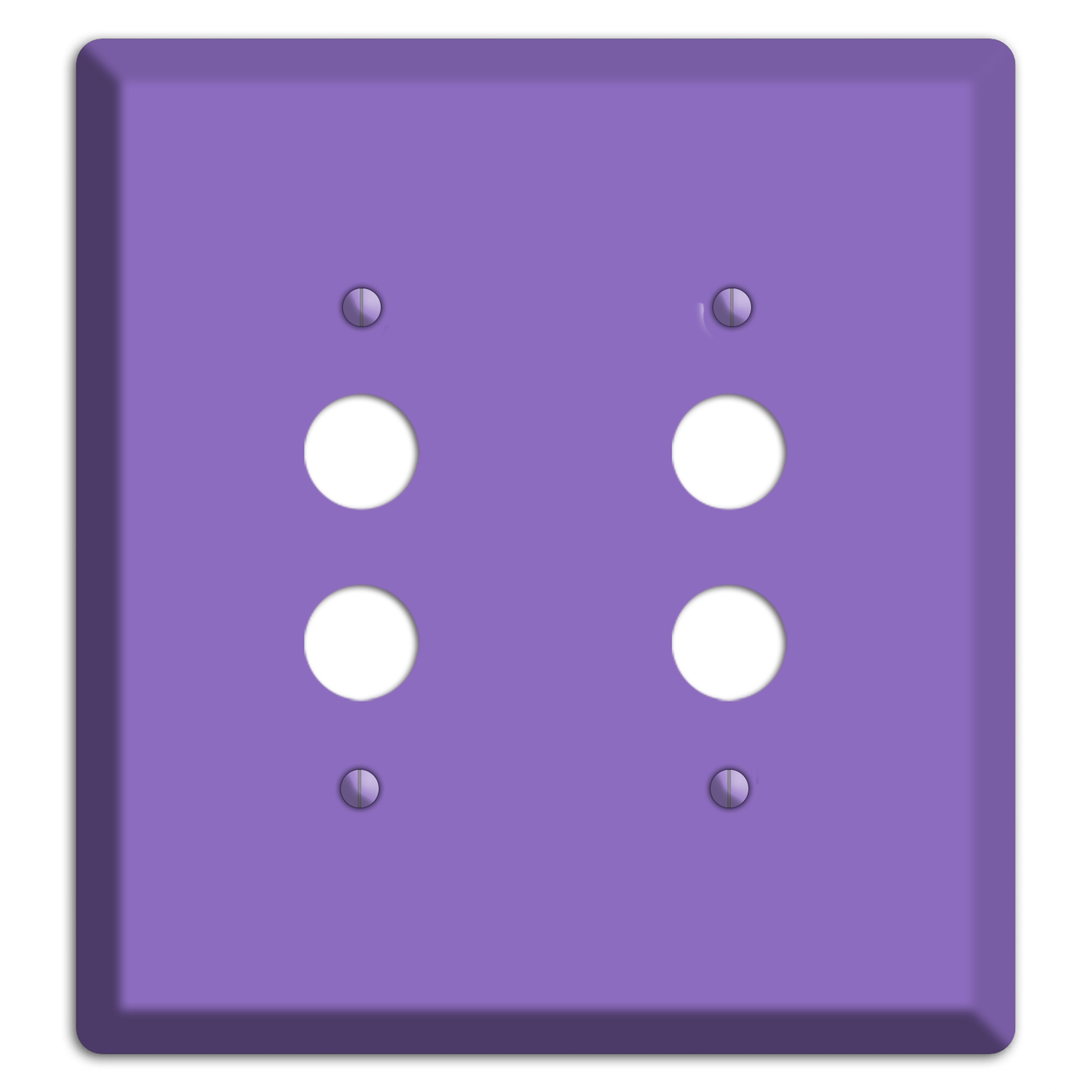 Baxter Violet Bloom 2 Pushbutton Wallplate