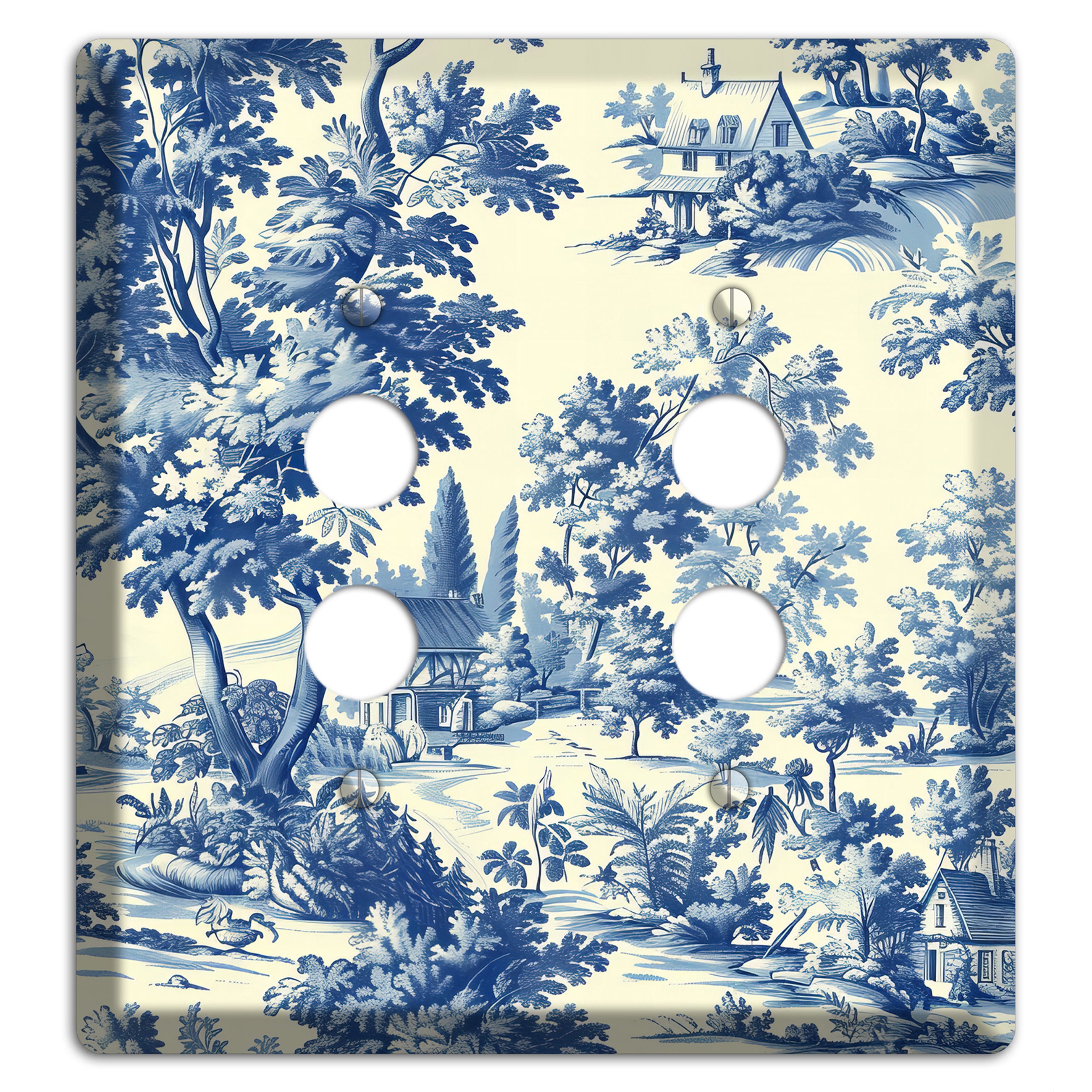 Country Estate Toile 2 Pushbutton Wallplate