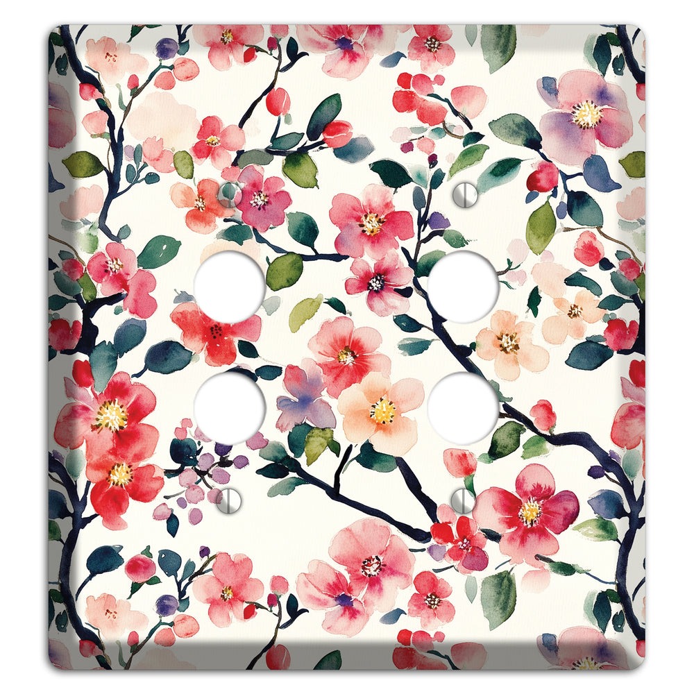 Blossom & Bough 2 Pushbutton Wallplate
