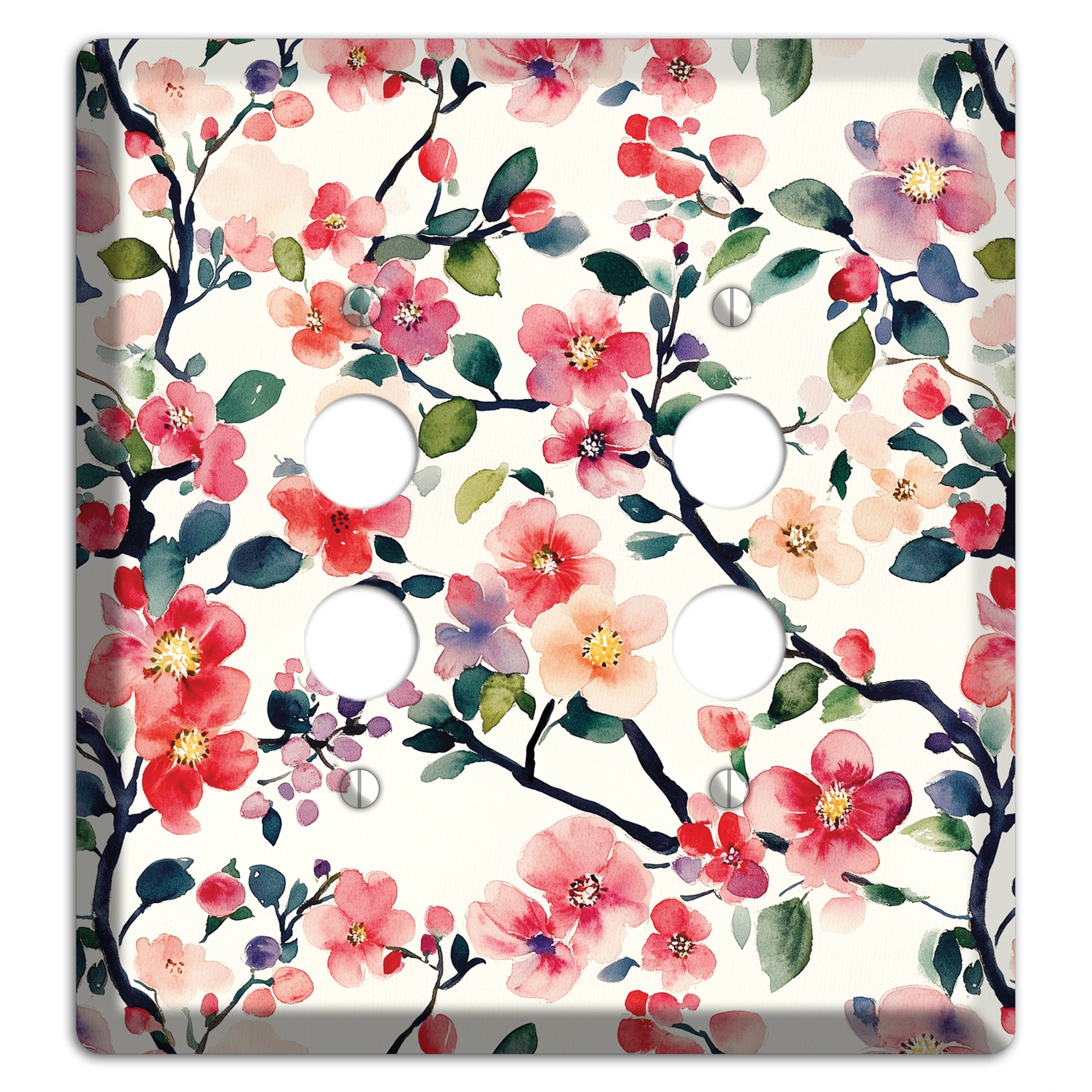 Blossom & Bough 2 Pushbutton Wallplate
