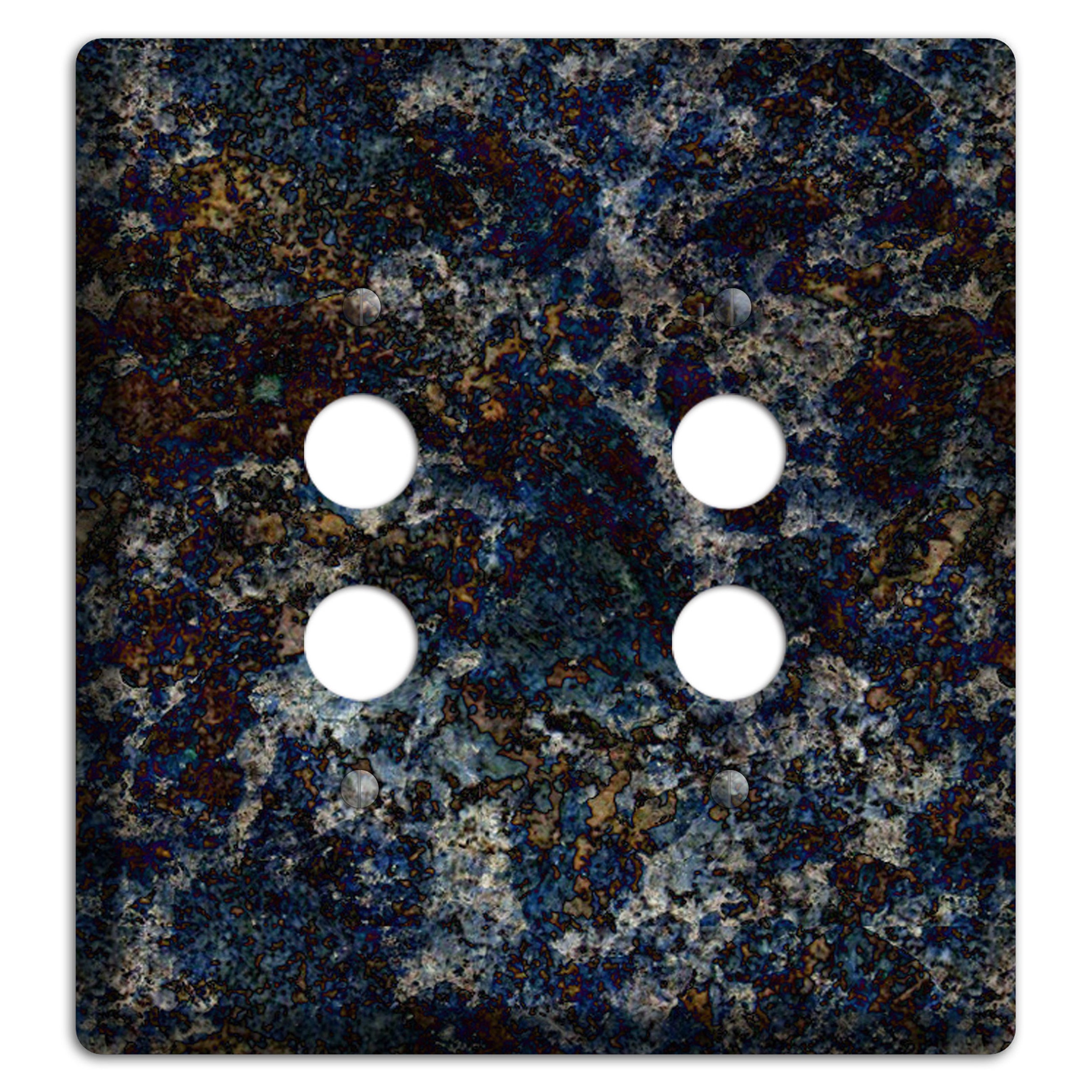Blue Louise Granite 2 Pushbutton Wallplate