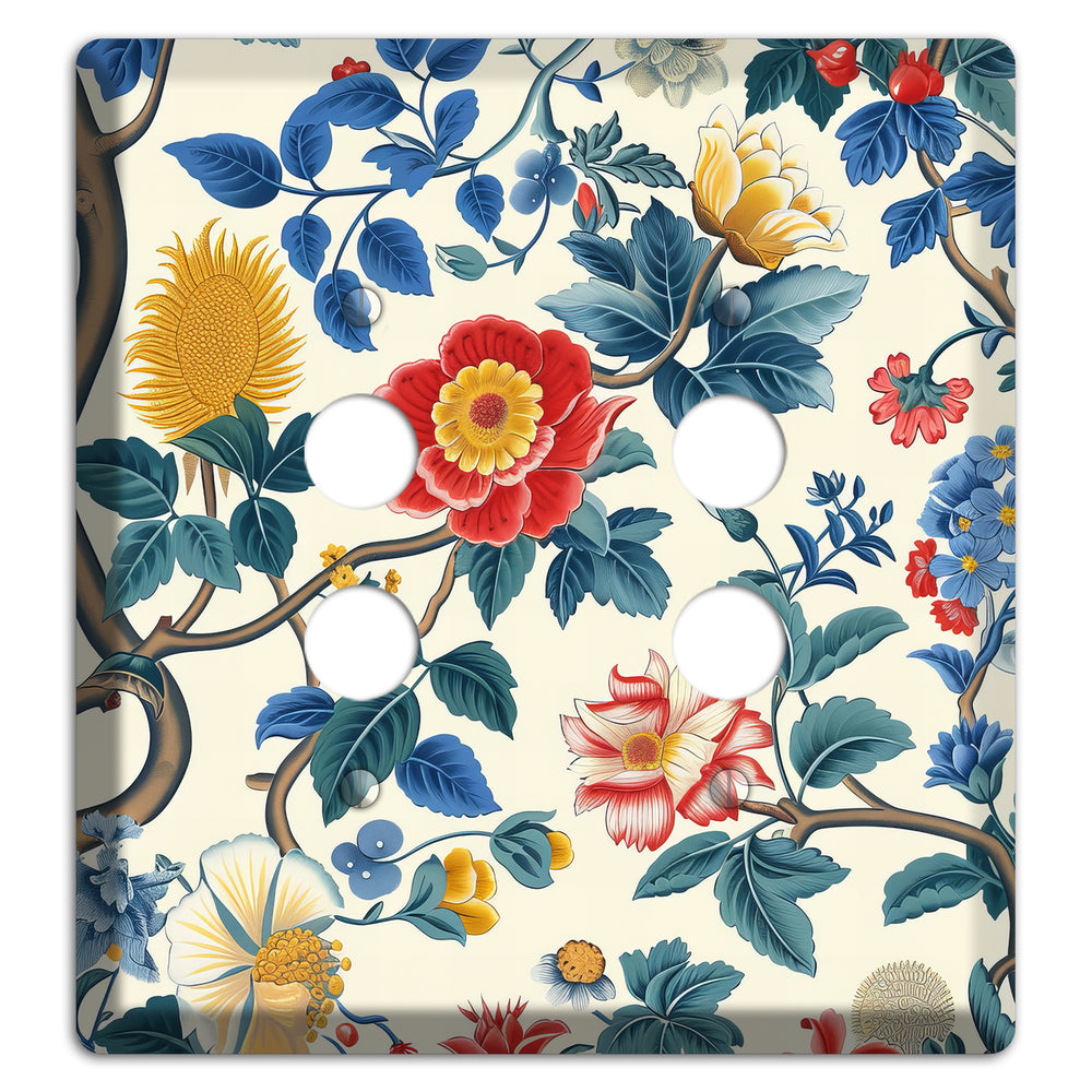Tangled Bloom Tapestry 2 Pushbutton Wallplate