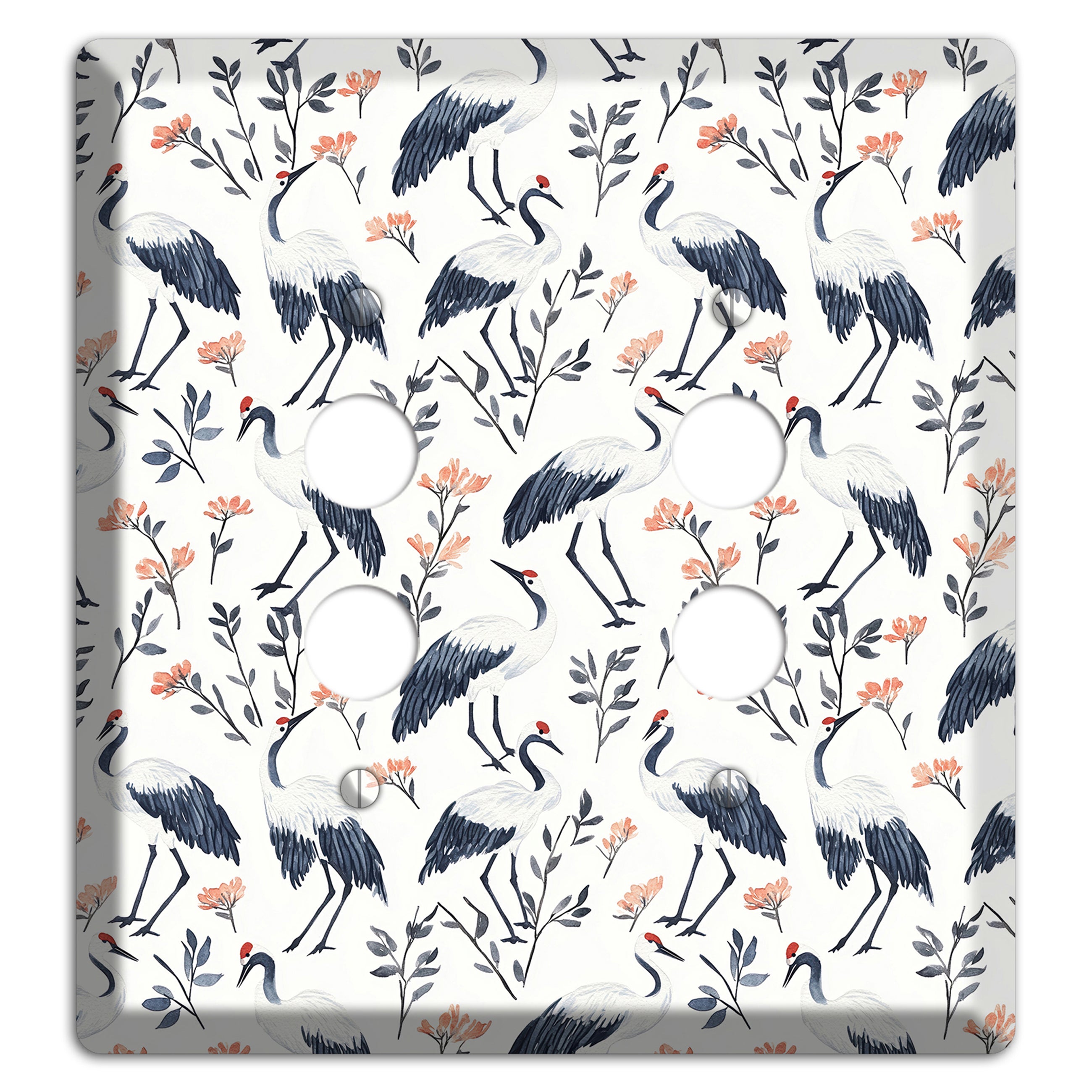 Slate & Coral Marsh 2 Pushbutton Wallplate