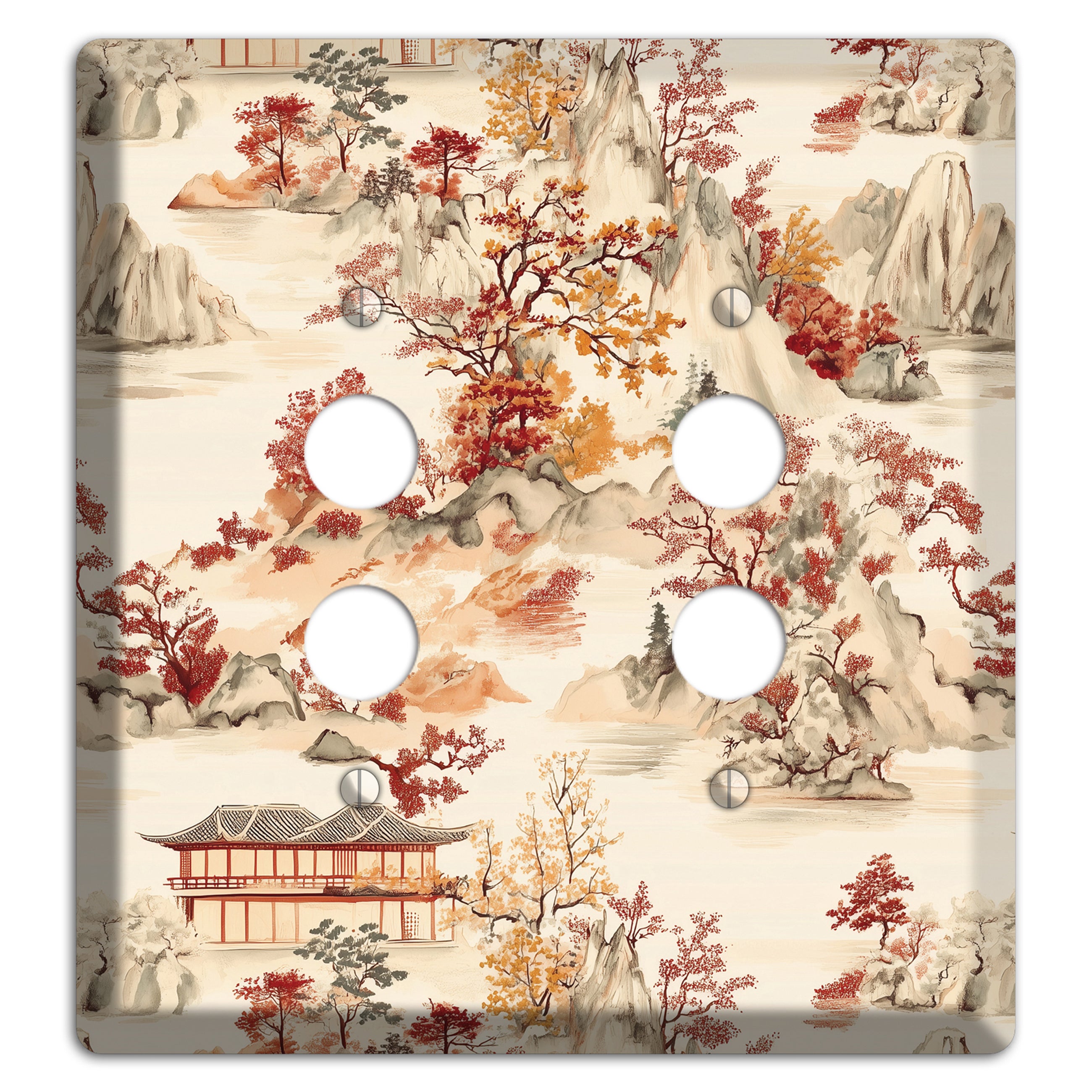 Mountain Autumn Reverie 2 Pushbutton Wallplate