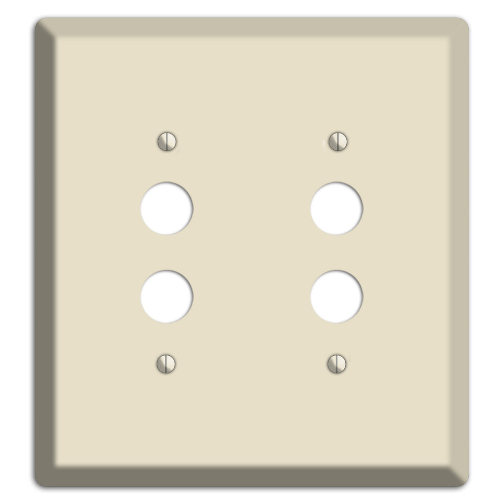 Baxter Ivory Cream 2 Pushbutton Wallplate