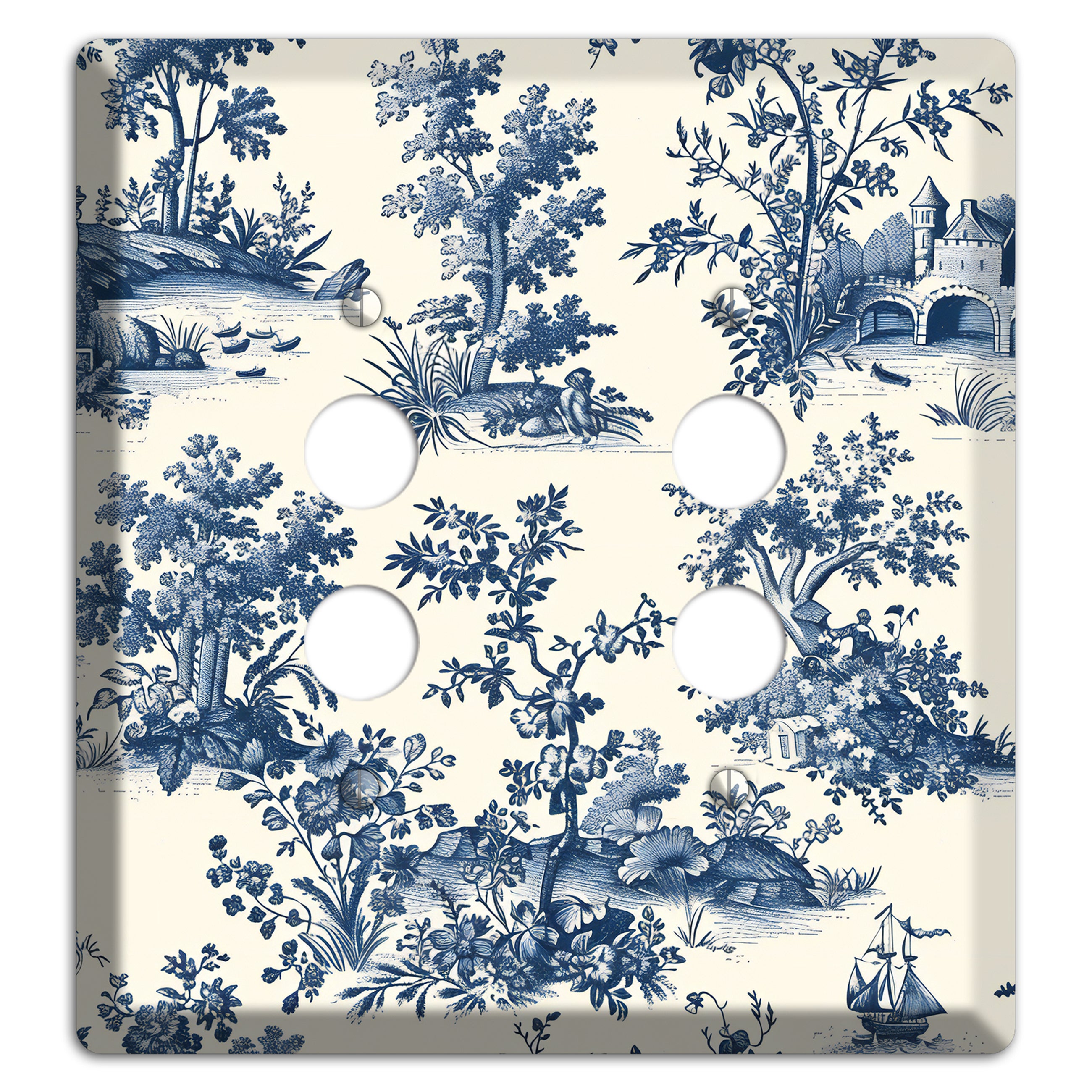 Harbor & Hedgerow 2 Pushbutton Wallplate