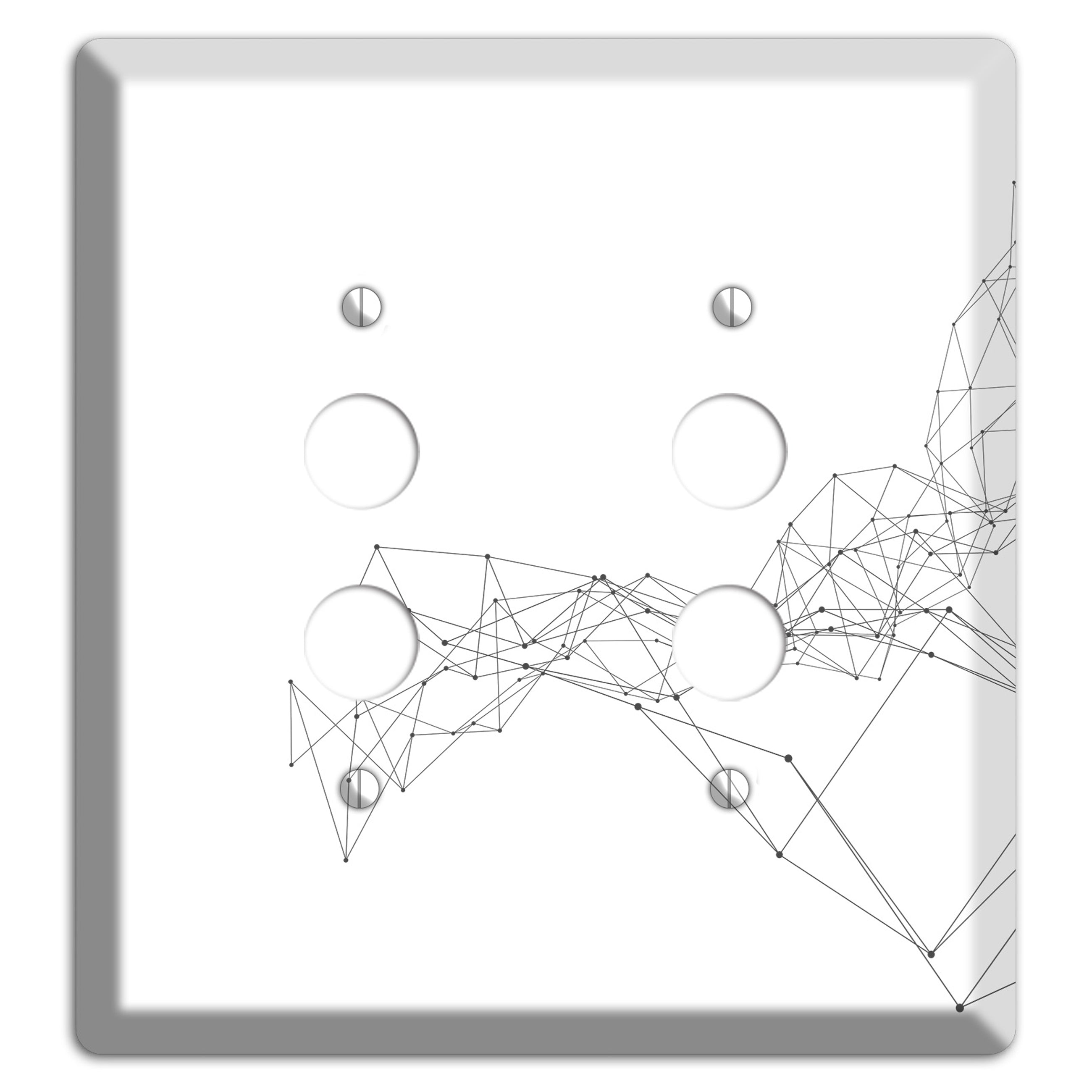 Emergent Mesh Theory 2 Pushbutton Wallplate