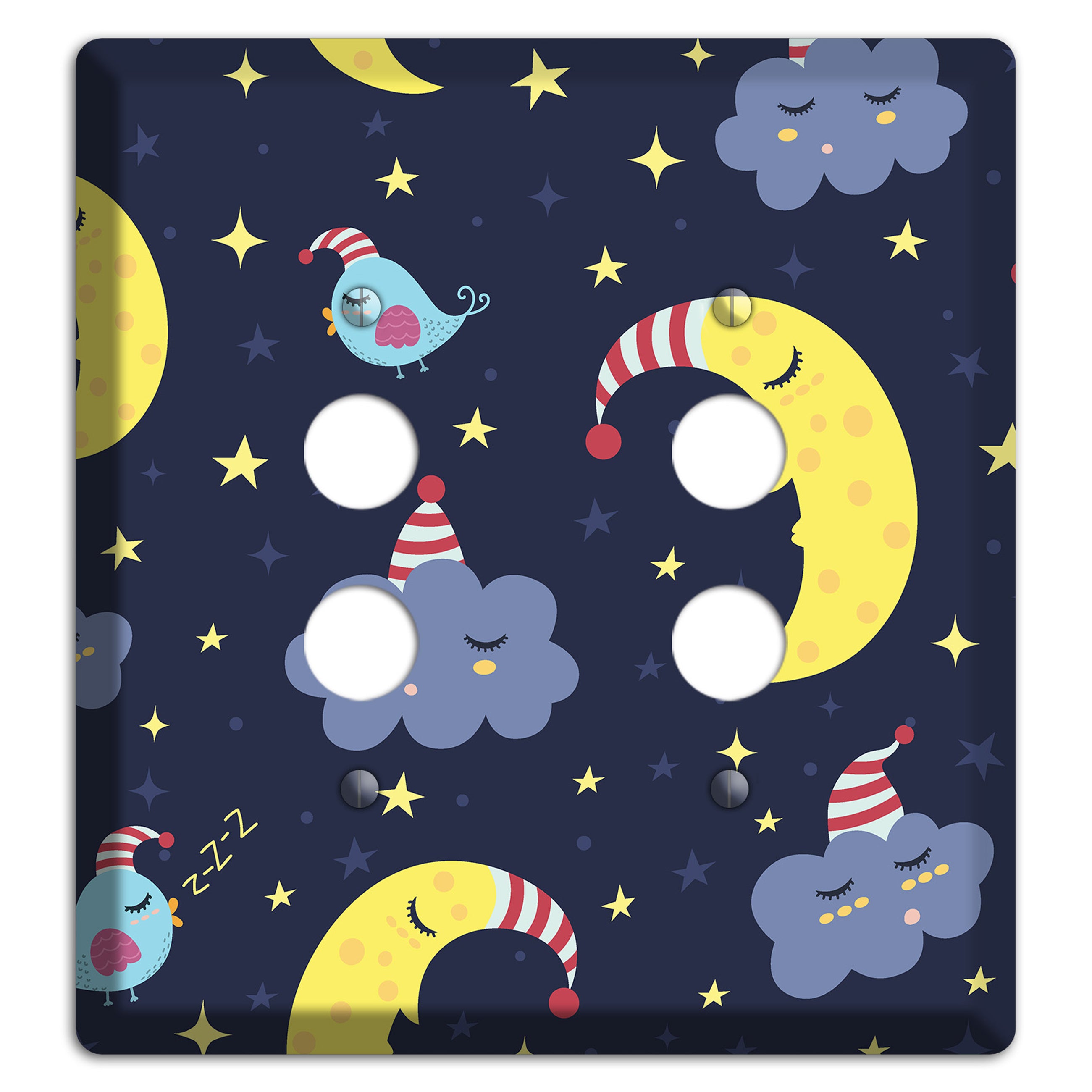 Sleepy Skies 2 Pushbutton Wallplate