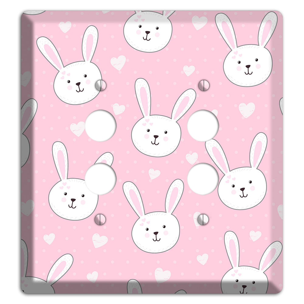 Bunny Love 2 Pushbutton Wallplate