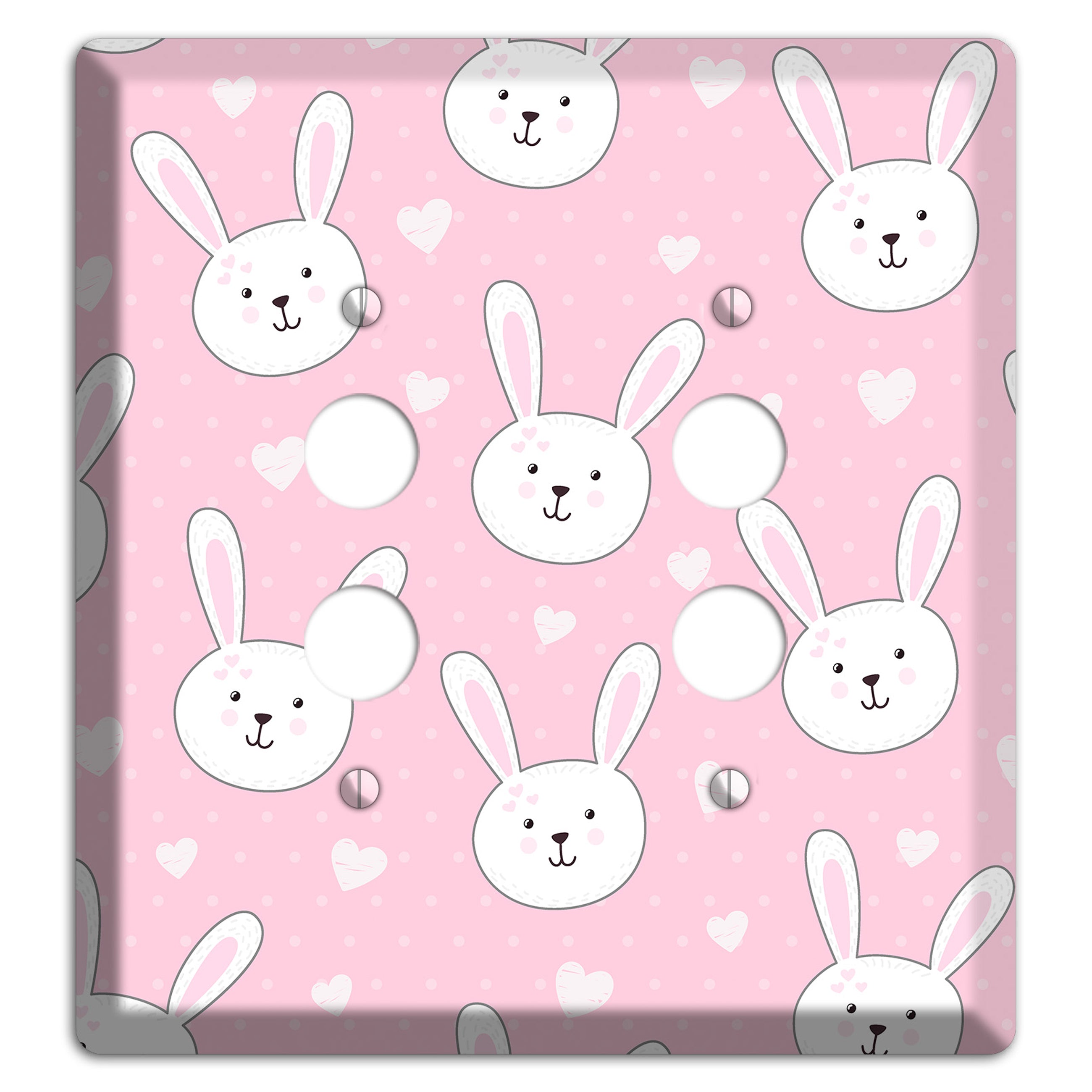 Bunny Love 2 Pushbutton Wallplate