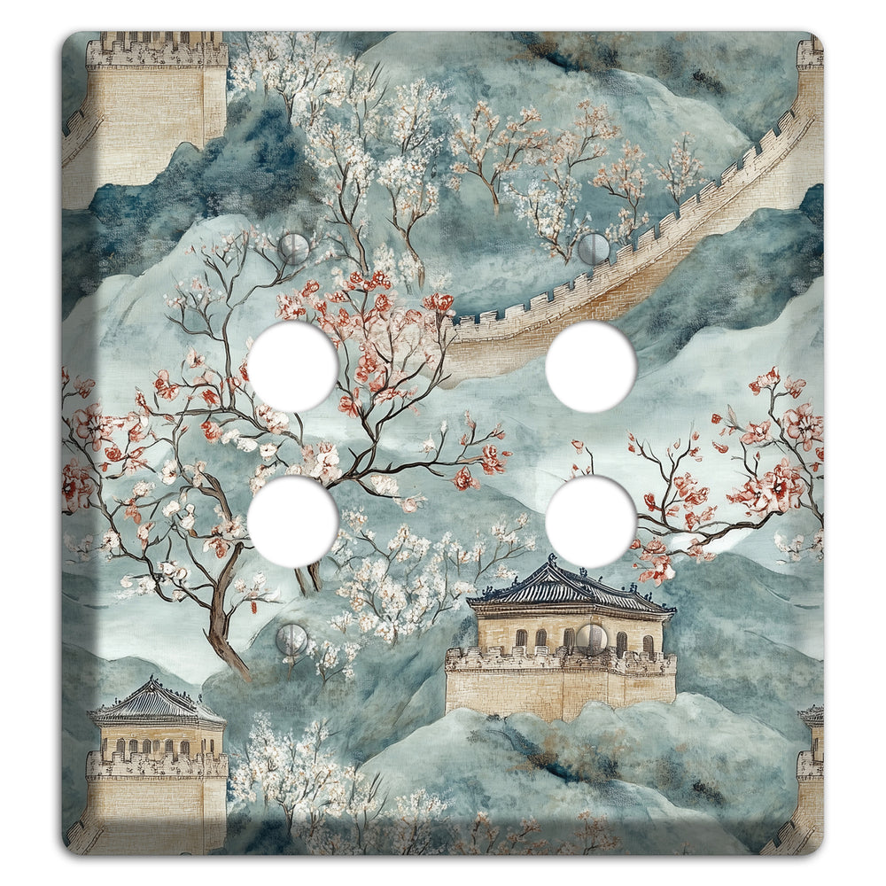 Rampart & Blossom 2 Pushbutton Wallplate