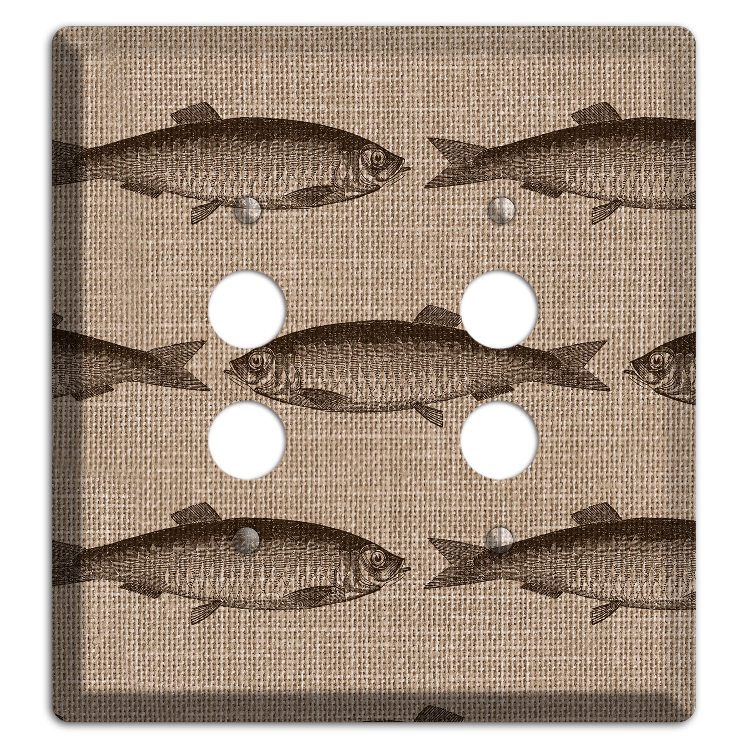 Shoal Sketch 2 Pushbutton Wallplate