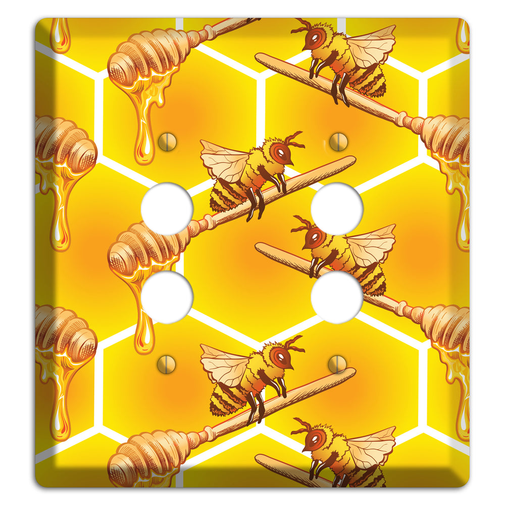 Golden Hive Ritual 2 Pushbutton Wallplate