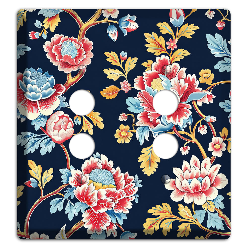 Midnight Garden Bloom 2 Pushbutton Wallplate