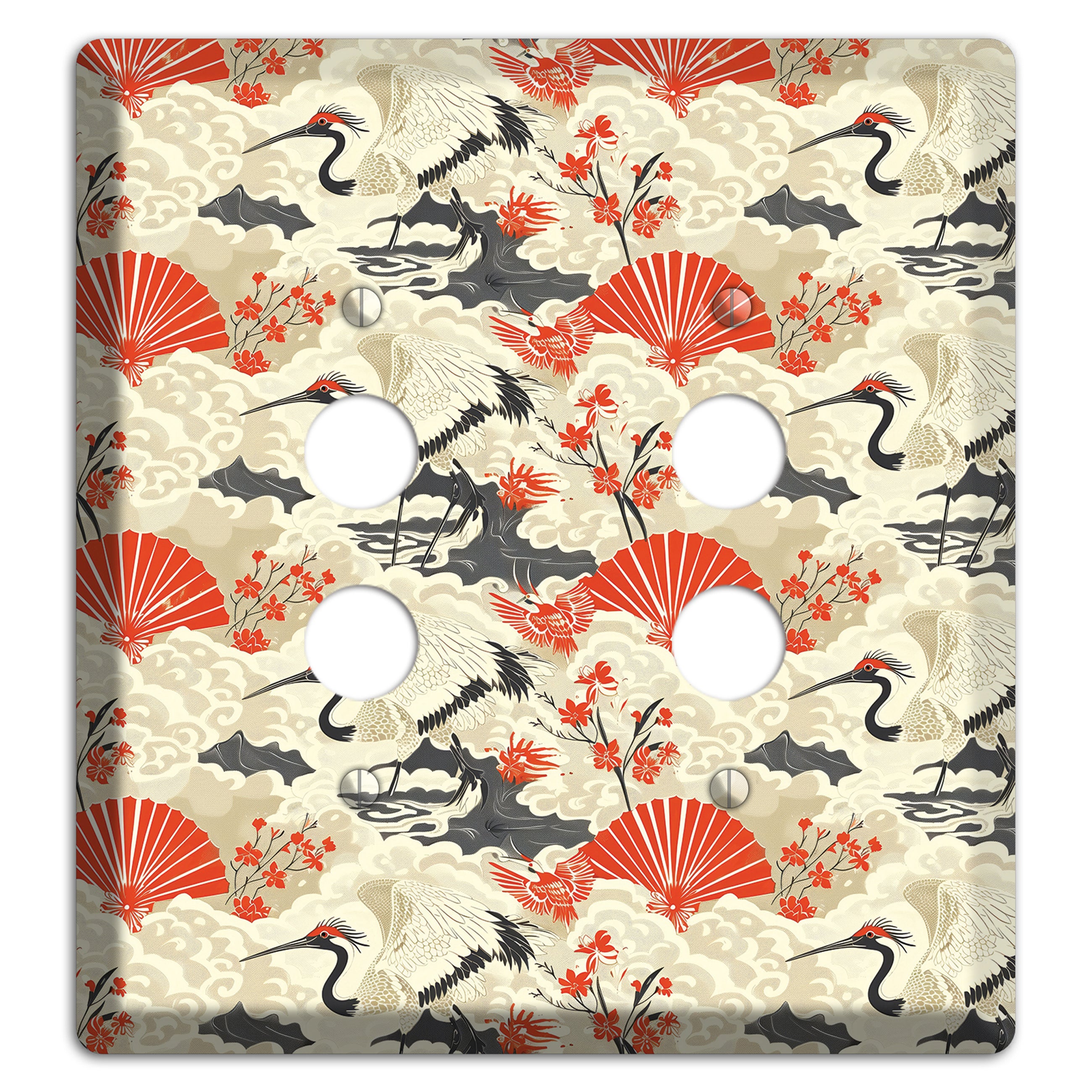 Vermillion Mist Reverie 2 Pushbutton Wallplate