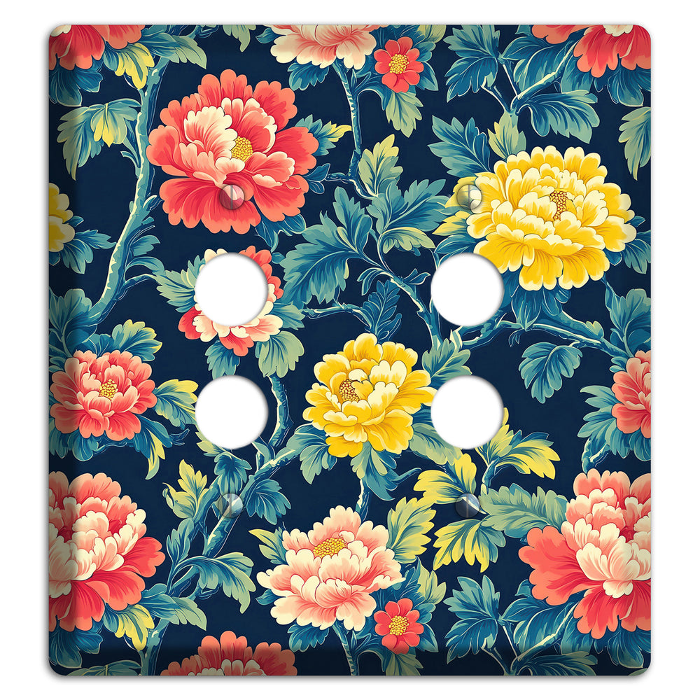 Peony & Bough 2 Pushbutton Wallplate