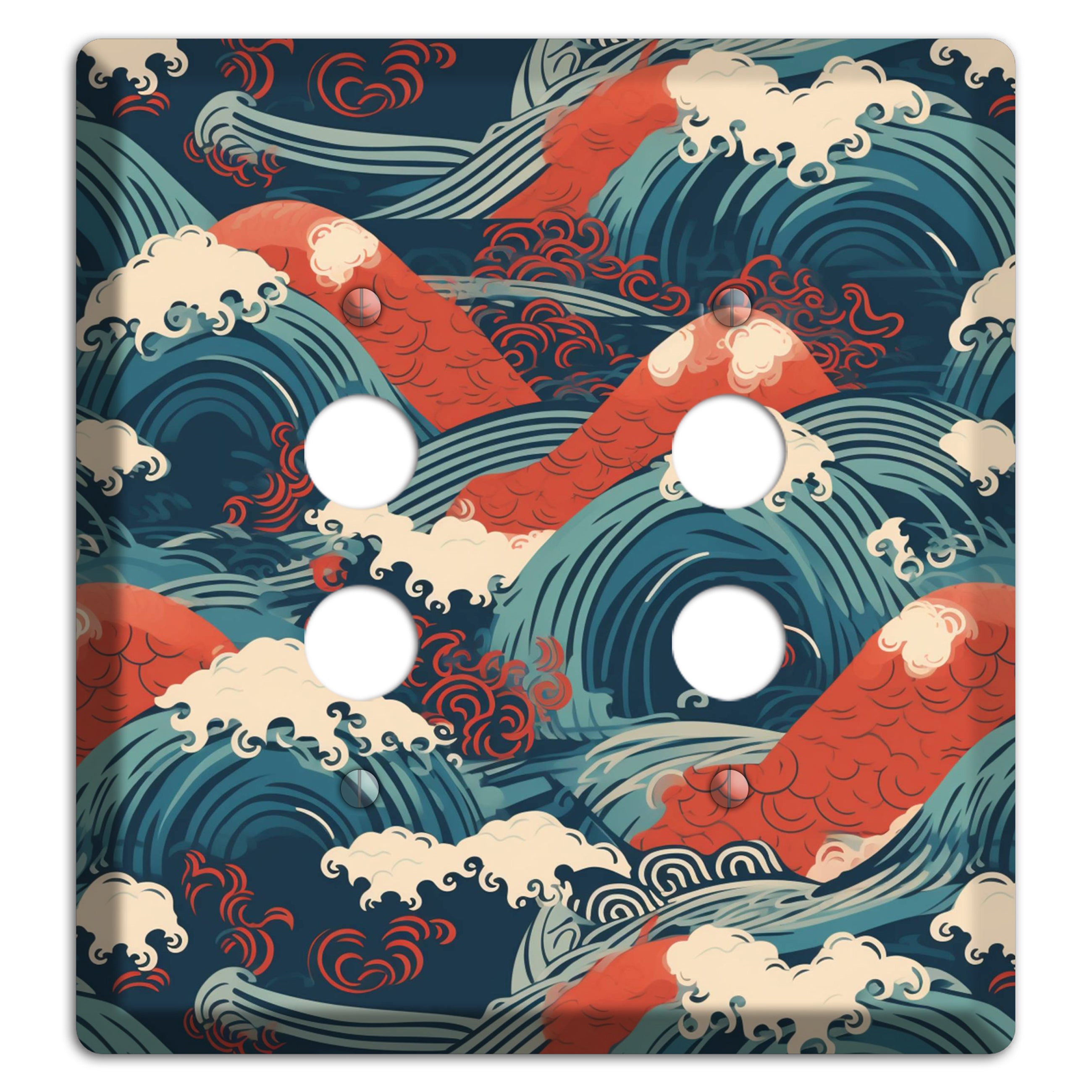 Koi & Tempest 2 Pushbutton Wallplate