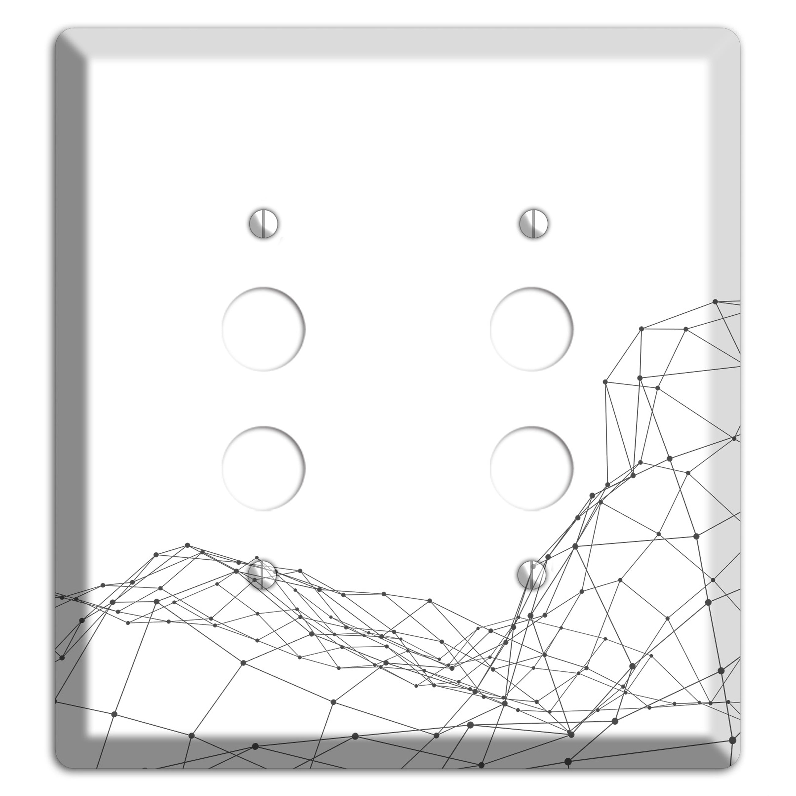 Lattice Wave Surge 2 Pushbutton Wallplate