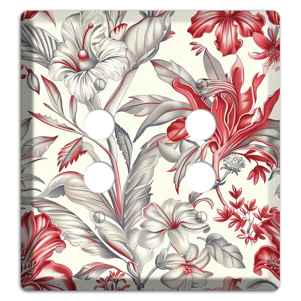 Crimson Botanica 2 Pushbutton Wallplate