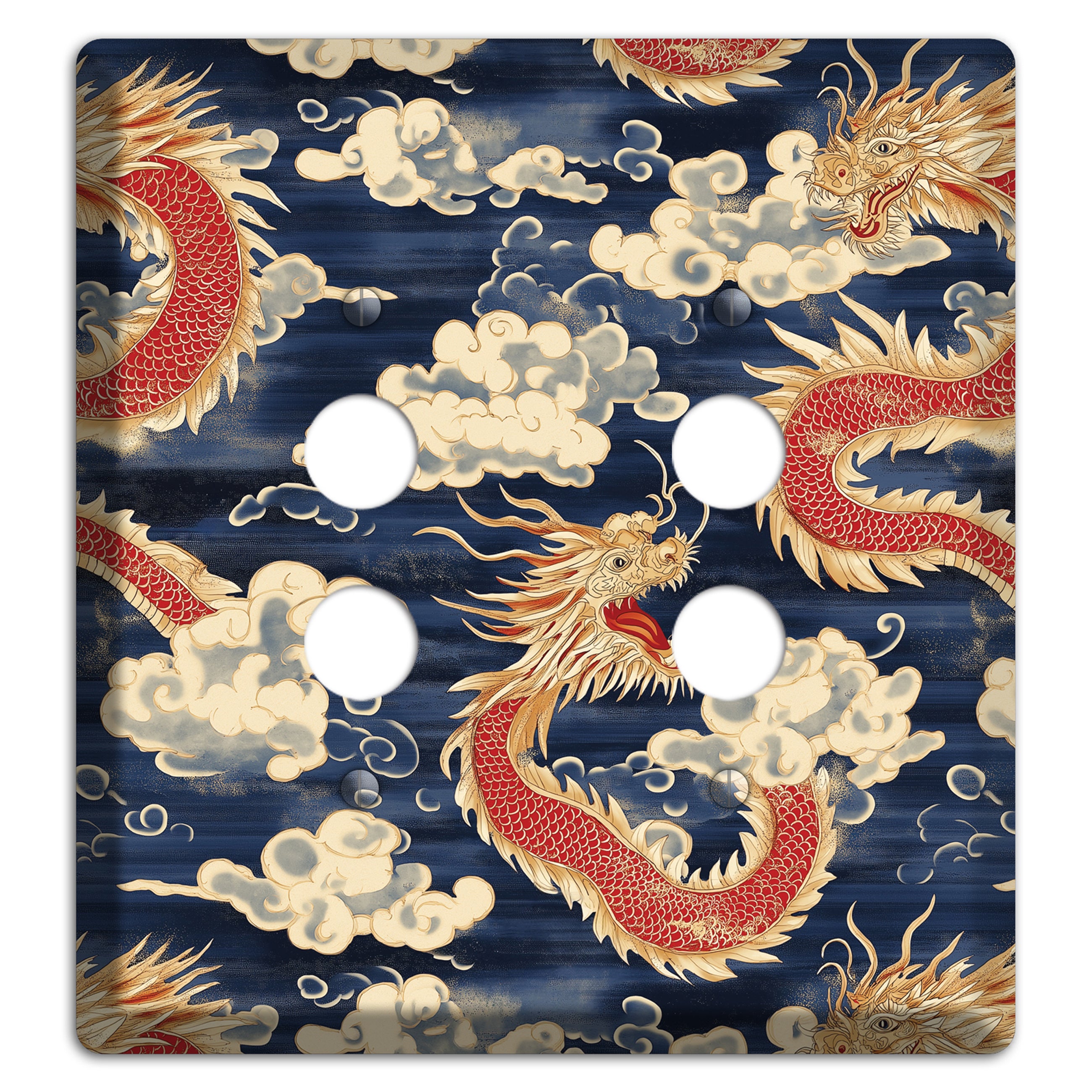Sovereign Sky Dragons 2 Pushbutton Wallplate