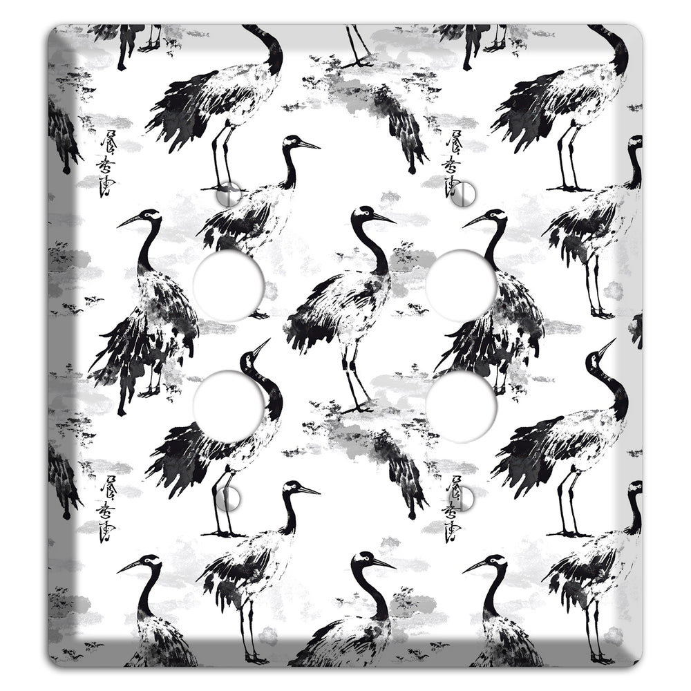 Sumi Ink Vigil 2 Pushbutton Wallplate