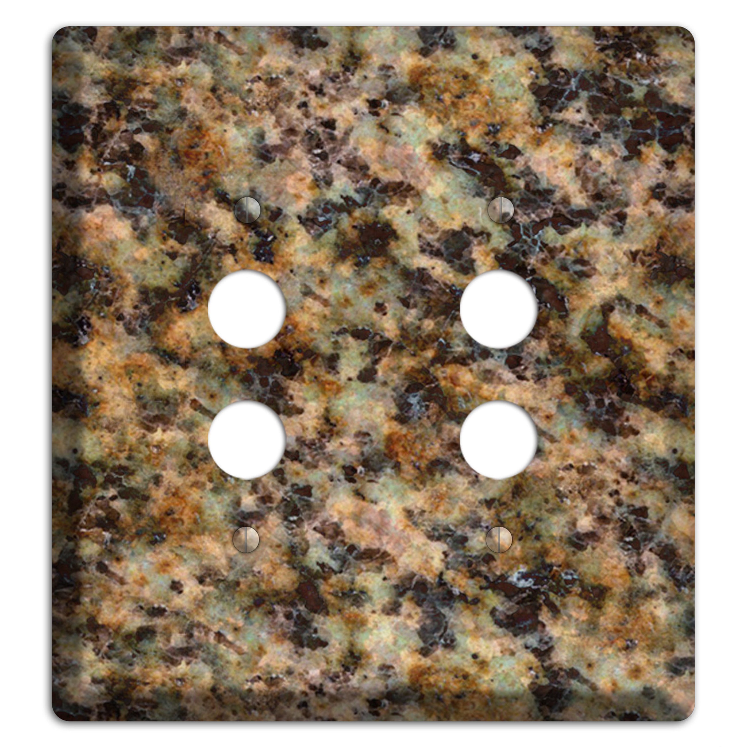 Verde Butterfly Granite 2 Pushbutton Wallplate