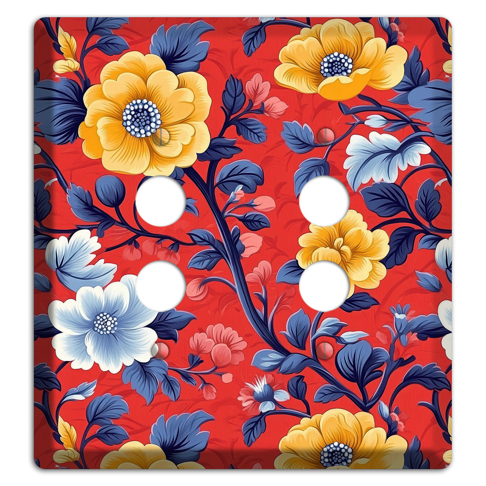 Scarlet Garden Reverie 2 Pushbutton Wallplate