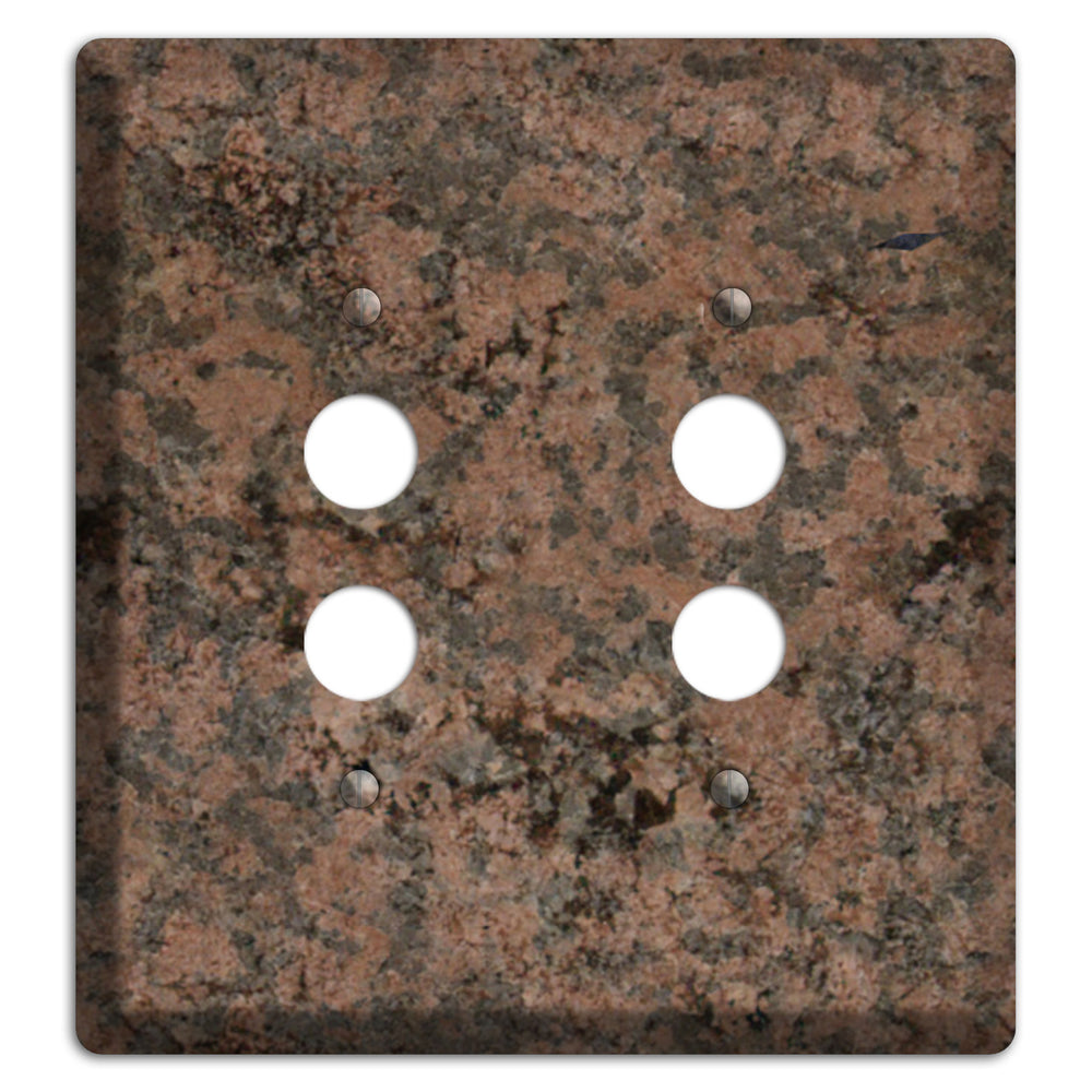 Granite Name: Indian Dakota Granite 2 Pushbutton Wallplate