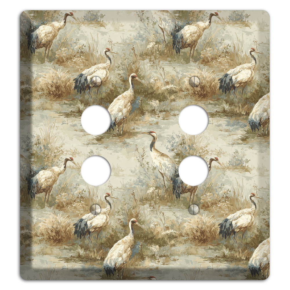 Marshland Crane Reverie 2 Pushbutton Wallplate