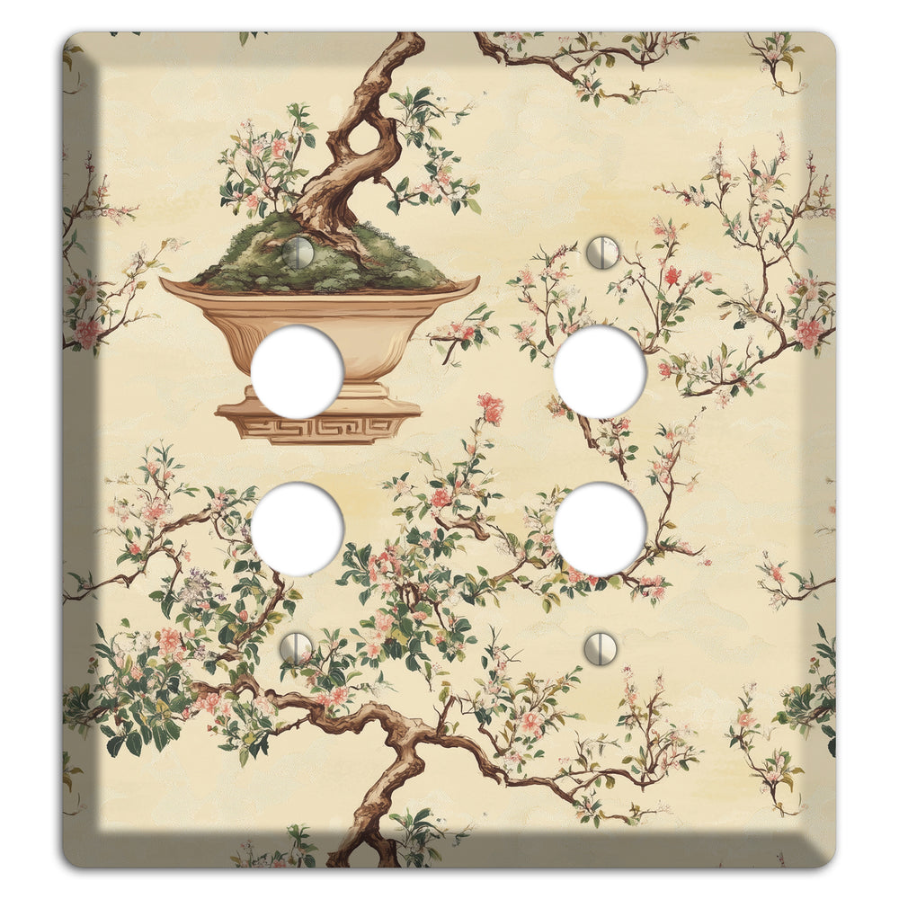 Bonsai & Blossom 2 Pushbutton Wallplate