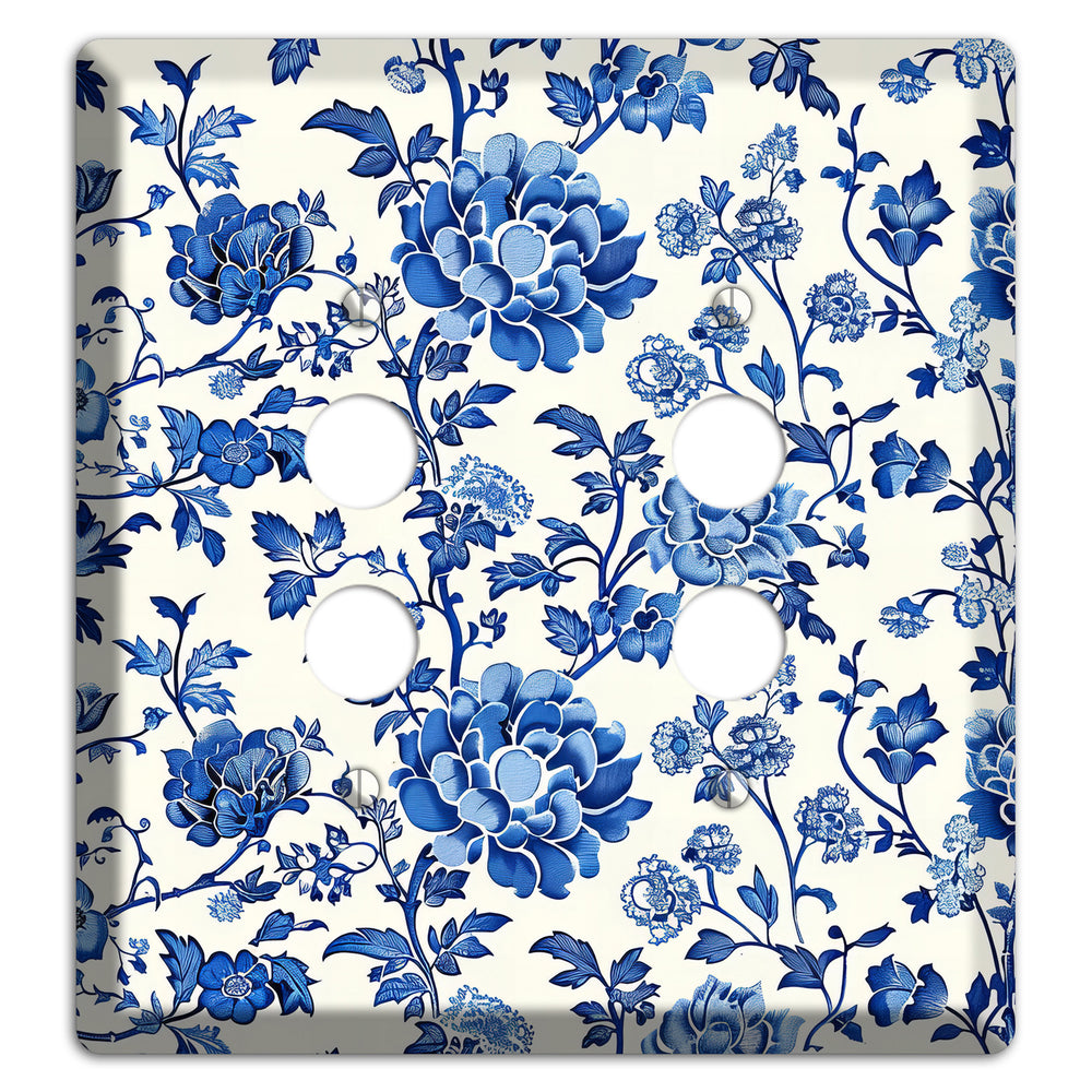 Porcelain Garden Reverie 2 Pushbutton Wallplate