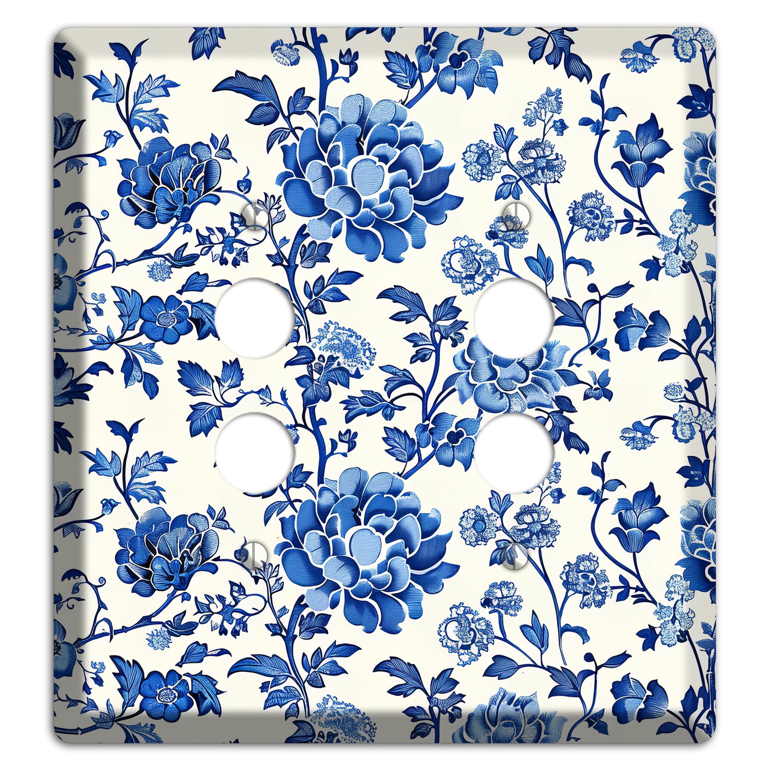 Porcelain Garden Reverie 2 Pushbutton Wallplate