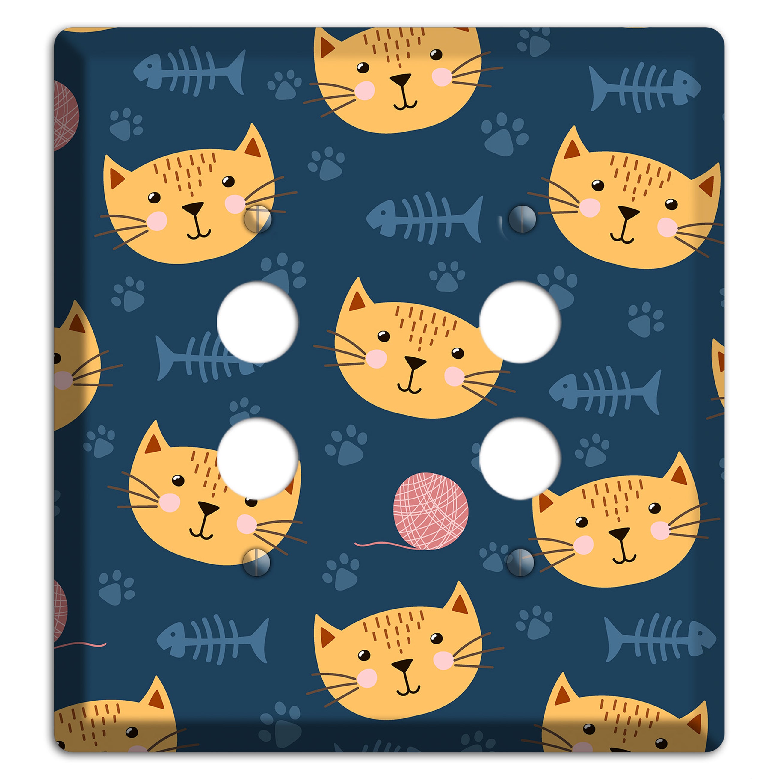 Cat Nap Parade 2 Pushbutton Wallplate