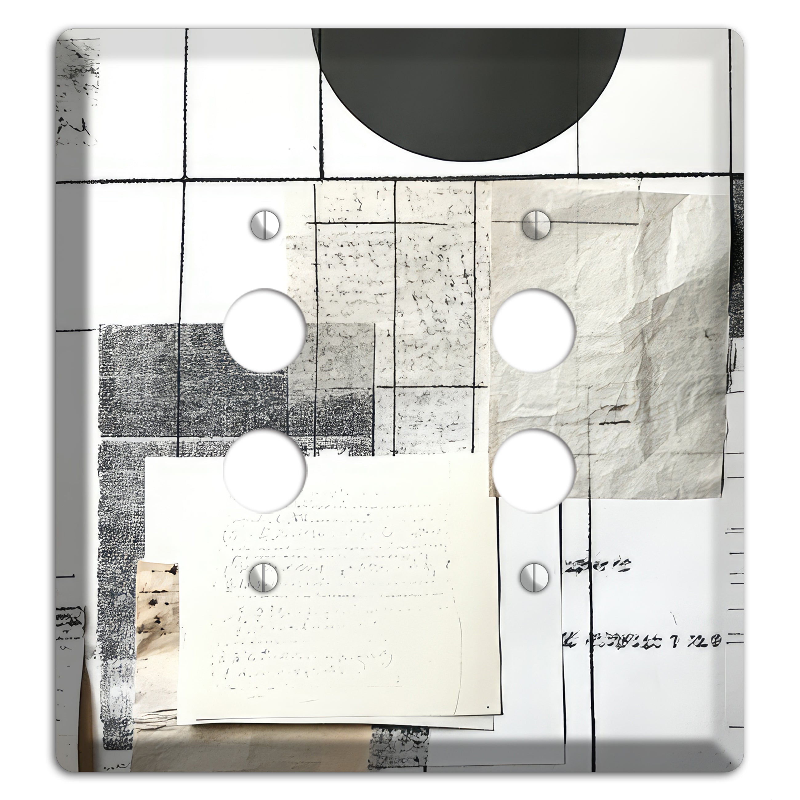 Paper & Memory 2 Pushbutton Wallplate