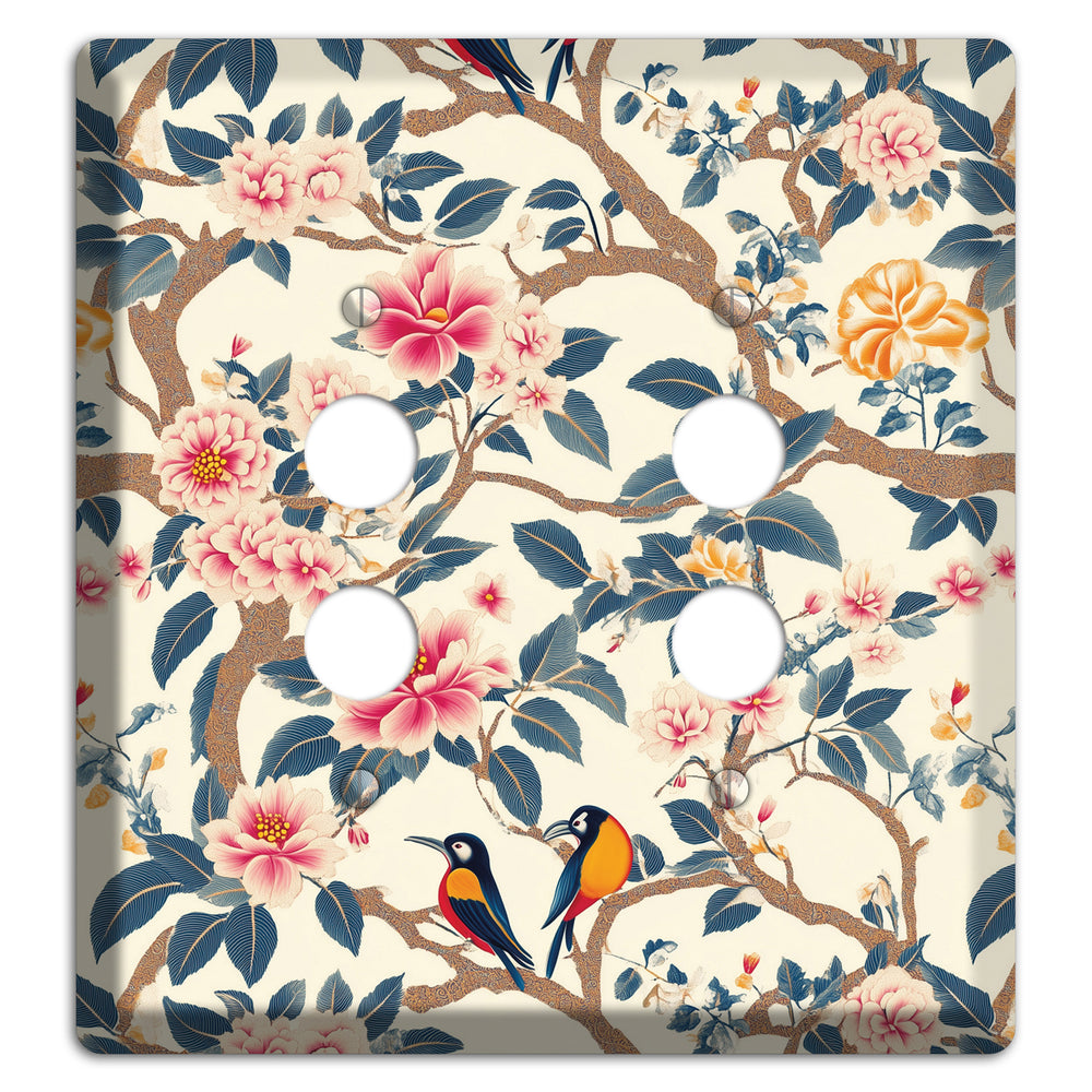 Blossom & Wing 2 Pushbutton Wallplate