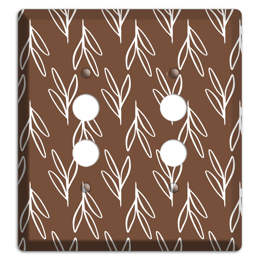 Wheat & Shadow 2 Pushbutton Wallplate
