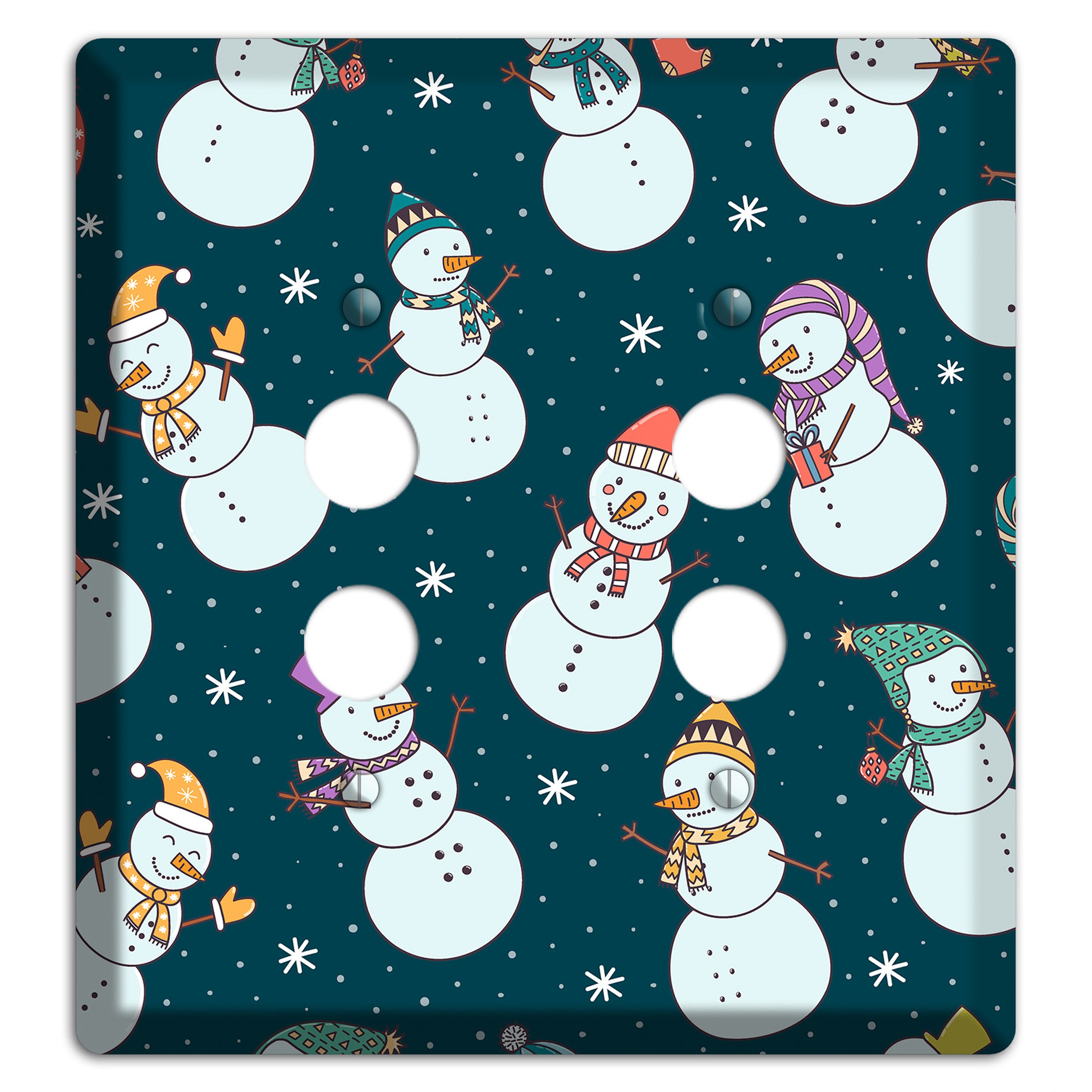 Snowman Celebration 2 Pushbutton Wallplate