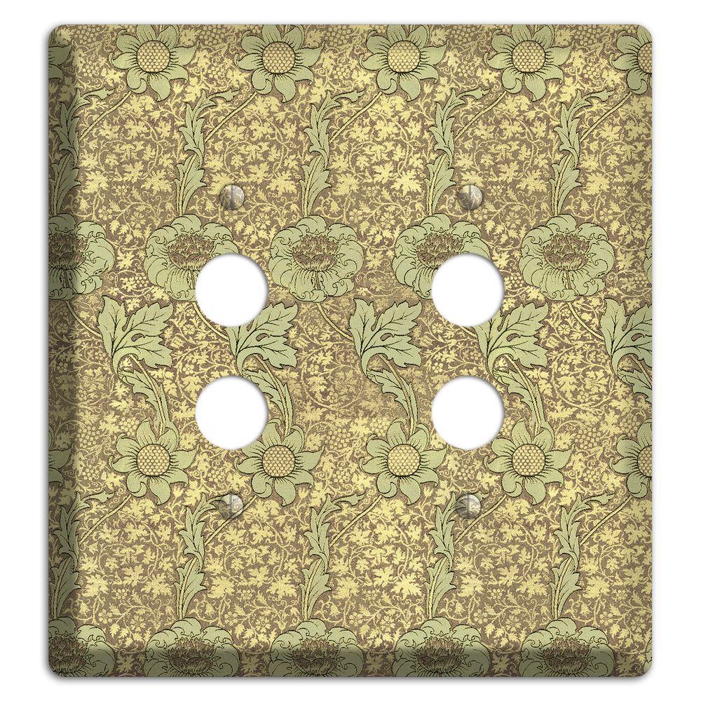 Wildflower Scroll 2 Pushbutton Wallplate