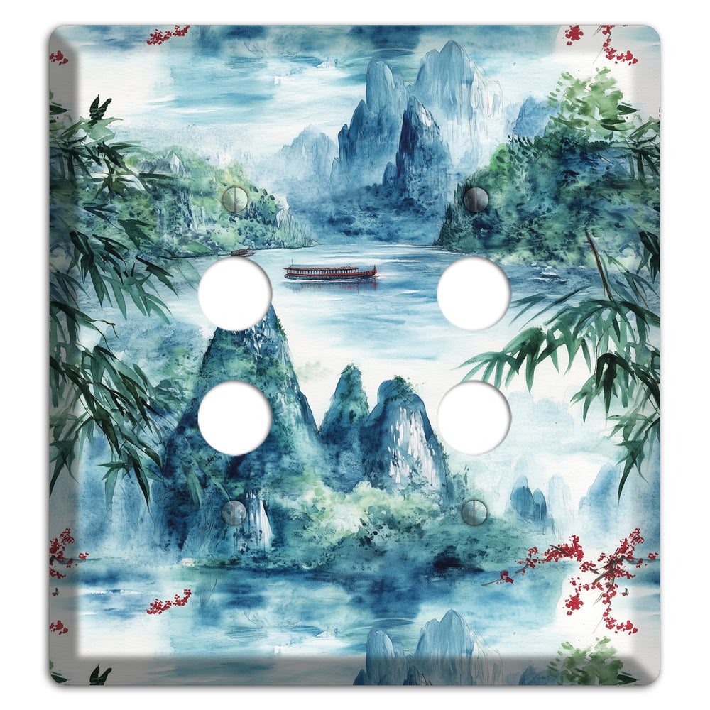River Mist Ascending 2 Pushbutton Wallplate